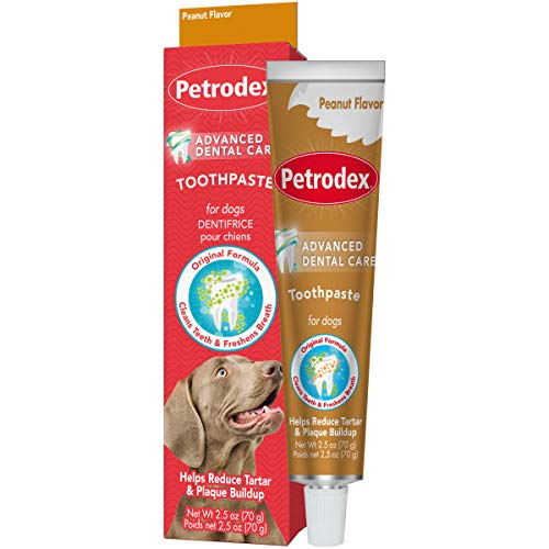 Petrodex Toothpaste for Dogs and Puppies, Cleans Teeth and Fights Bad Breath, Reduces Plaque and Tartar Formation, Enzymatic Toothpaste, Peanut Flavor, 2.5oz - Image 3