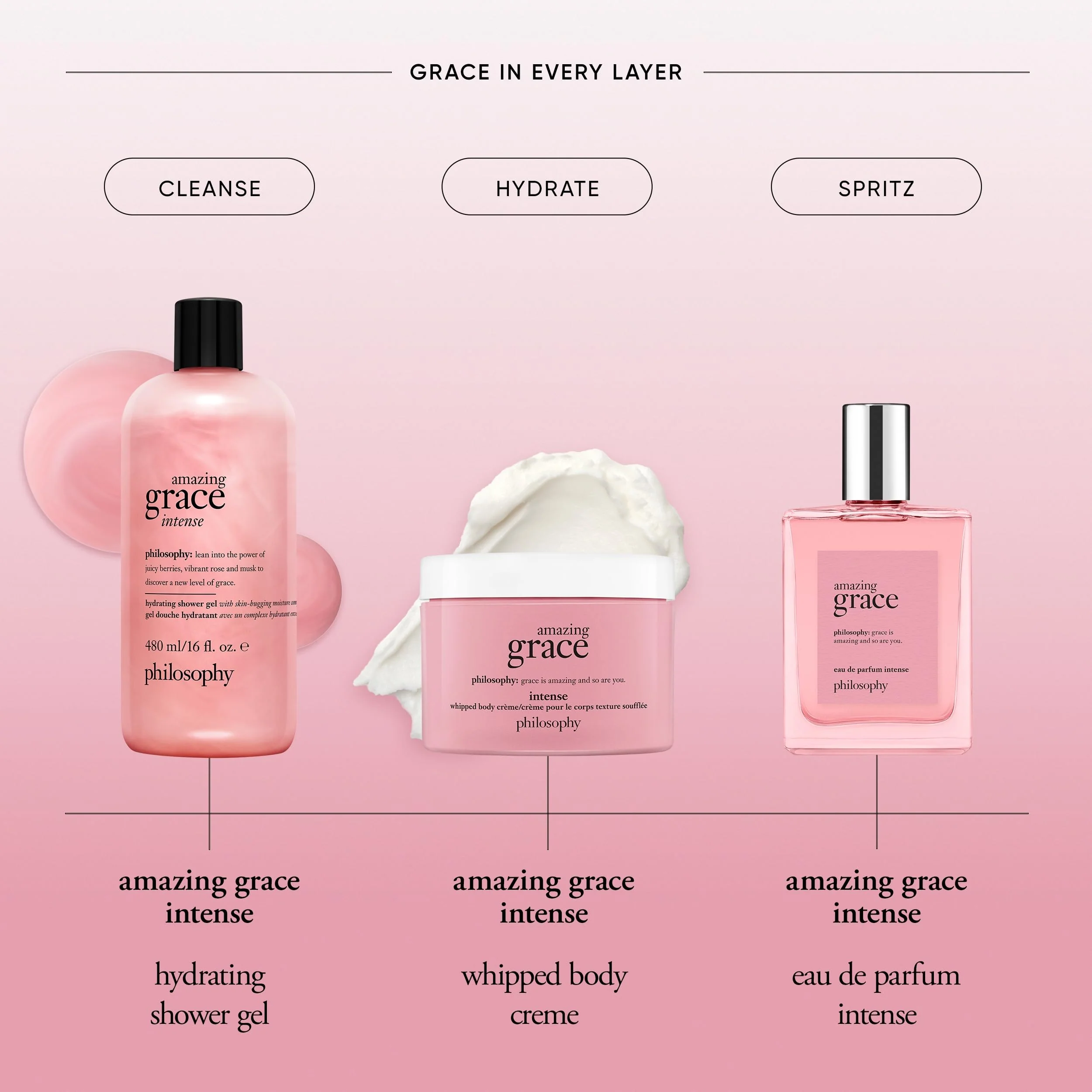 philosophy amazing grace intense whipped body crème 8 fl oz - Image 2