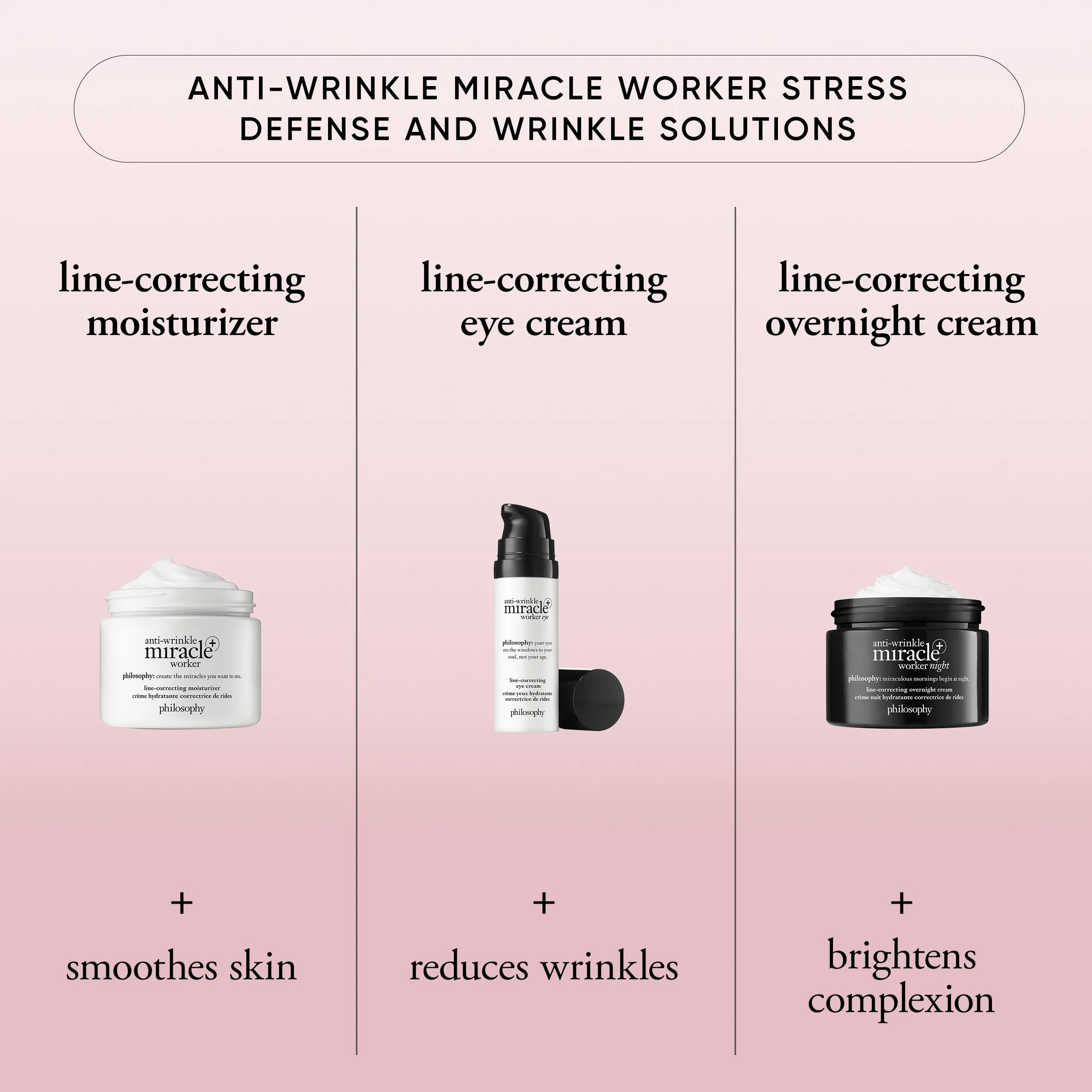 philosophy anti-wrinkle miracle worker line-correcting eye cream - with vitamin C & coconut oil - smoothes the skin around eyes & reduces dark circles - 0.5 fl oz - Image 2