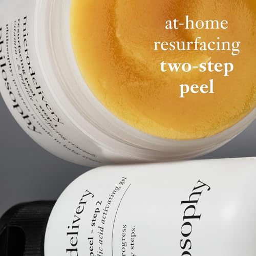 philosophy microdelivery vitamin c resurfacing peel kit - with lactic acid & sunflower seed oil - two-step treatment to smooth rough texture, even skin tone and minimize the appearance of fine lines - Image 9