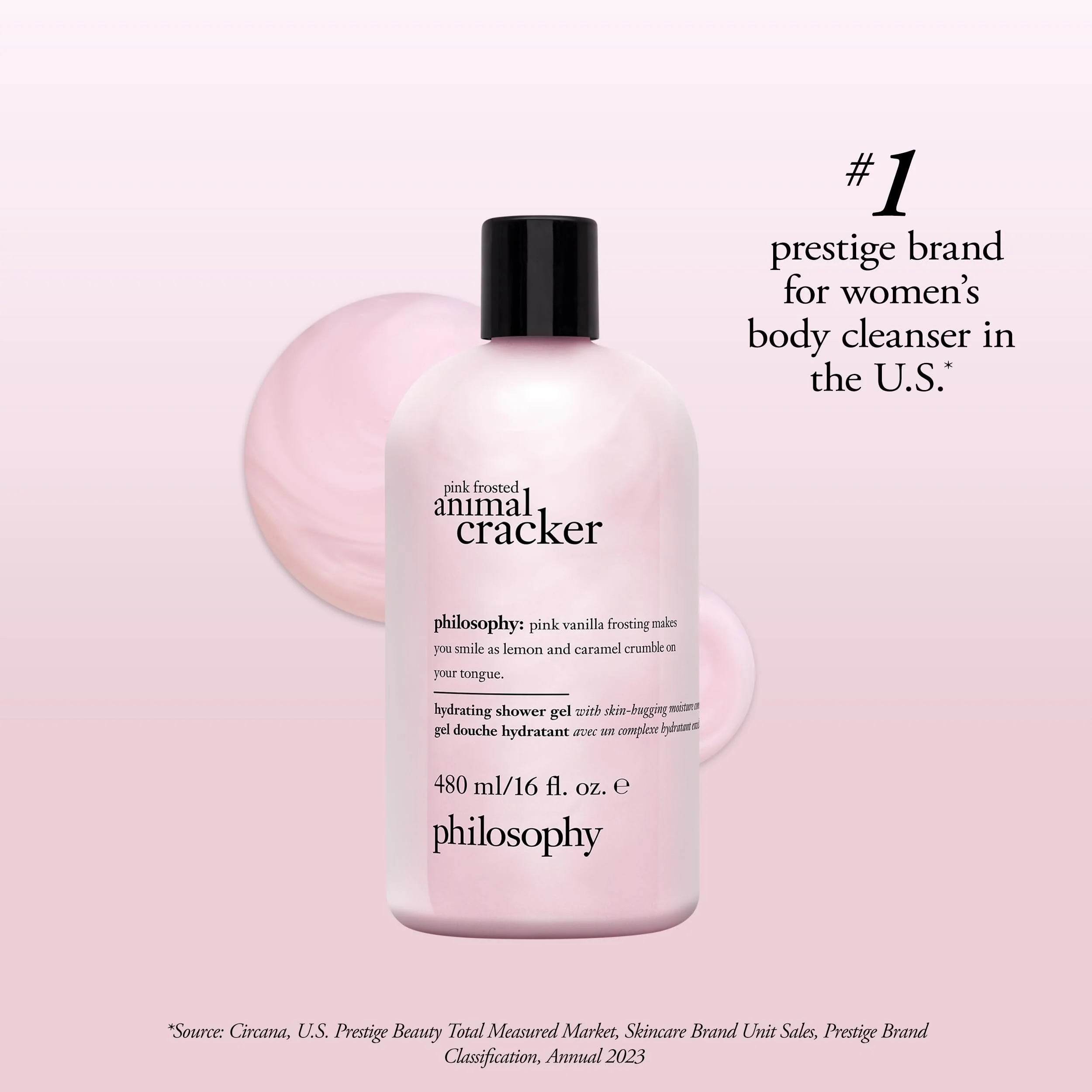 philosophy pink frosted animal cracker shower gel 16 fl oz - Image 3