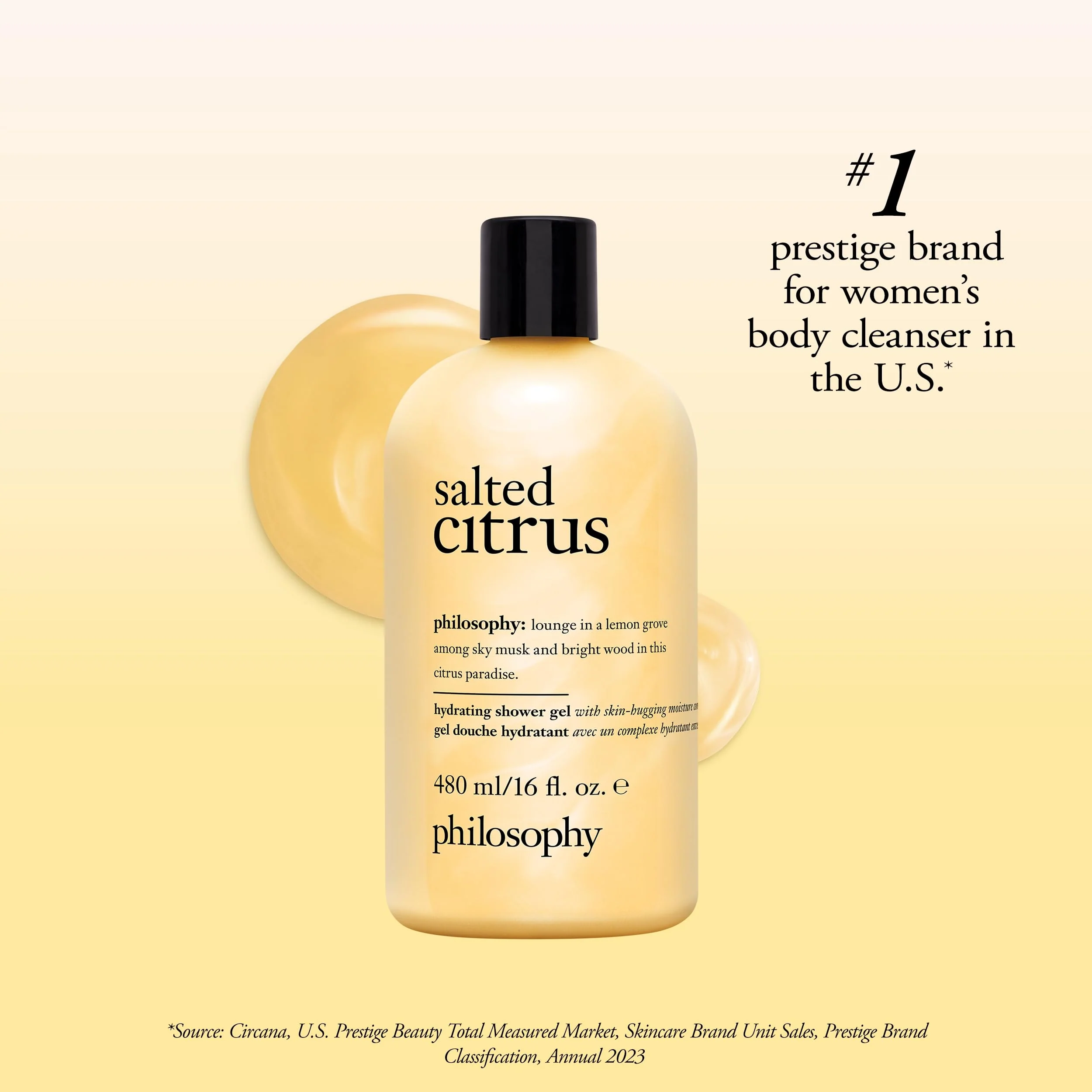 philosophy salted citrus shower gel 16 fl oz - Image 2