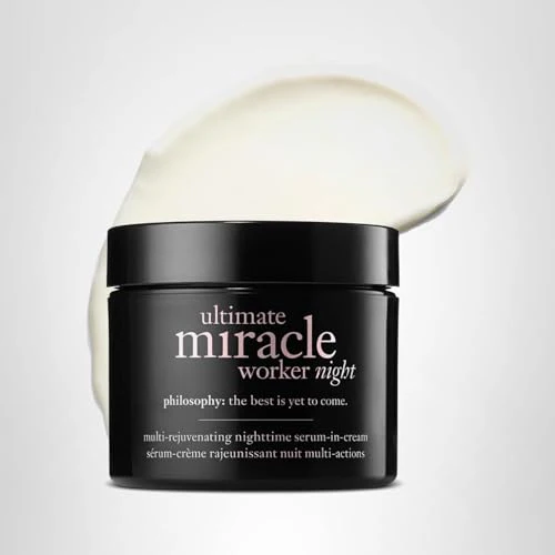 philosophy ultimate miracle worker multi-rejuvenating nighttime serum-in-cream face moisturizer - with retinol - targets all major signs of aging including fine lines & wrinkles - 2 fl oz - Image 2