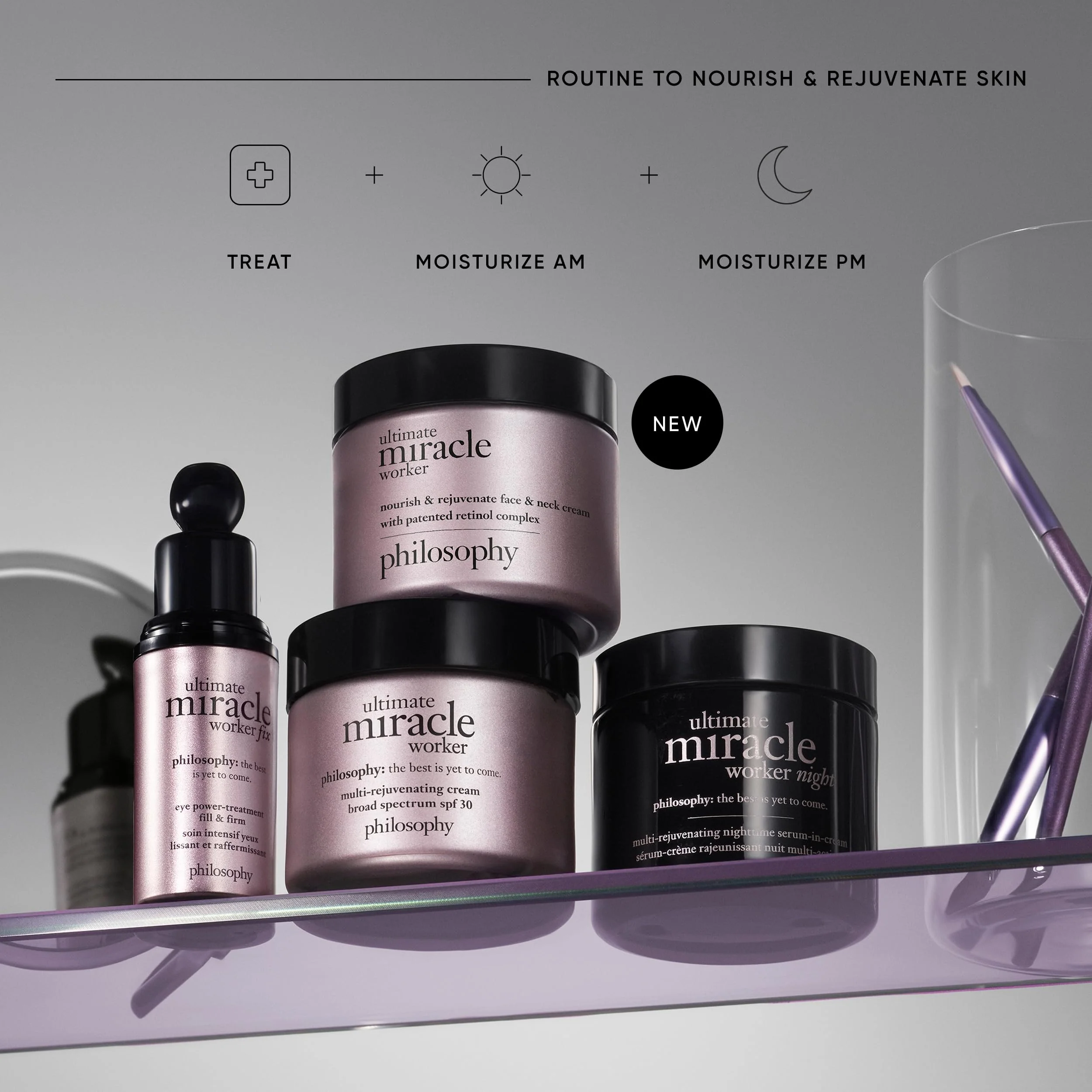 philosophy ultimate miracle worker nourish & rejuvenate face & neck cream 2 fl oz - Image 5