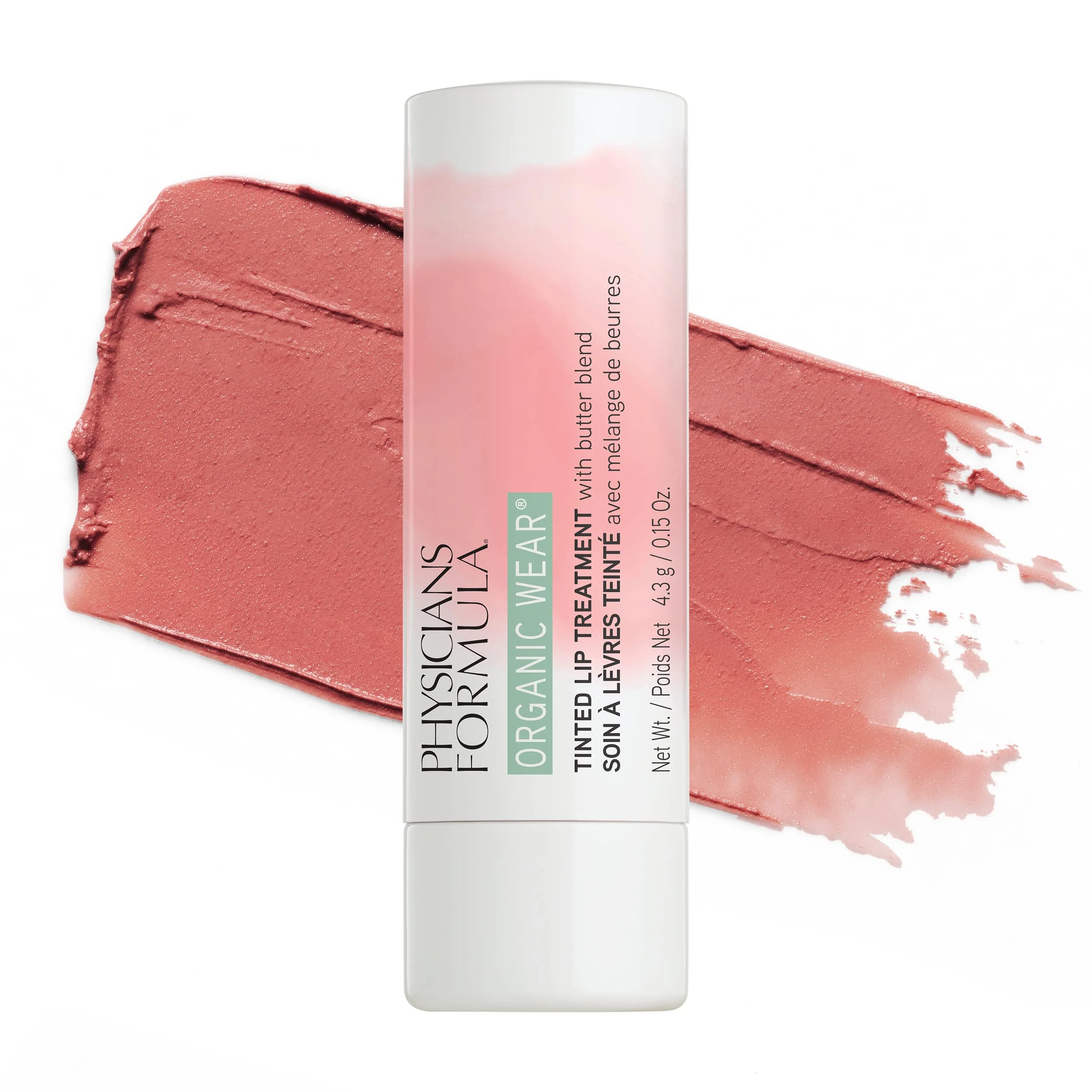 Physicians Formula Organic Wear Tinted All Natural Lip Balm Treatment Tickled Pink | Dermatologist Tested, Clinicially Tested - Image 4