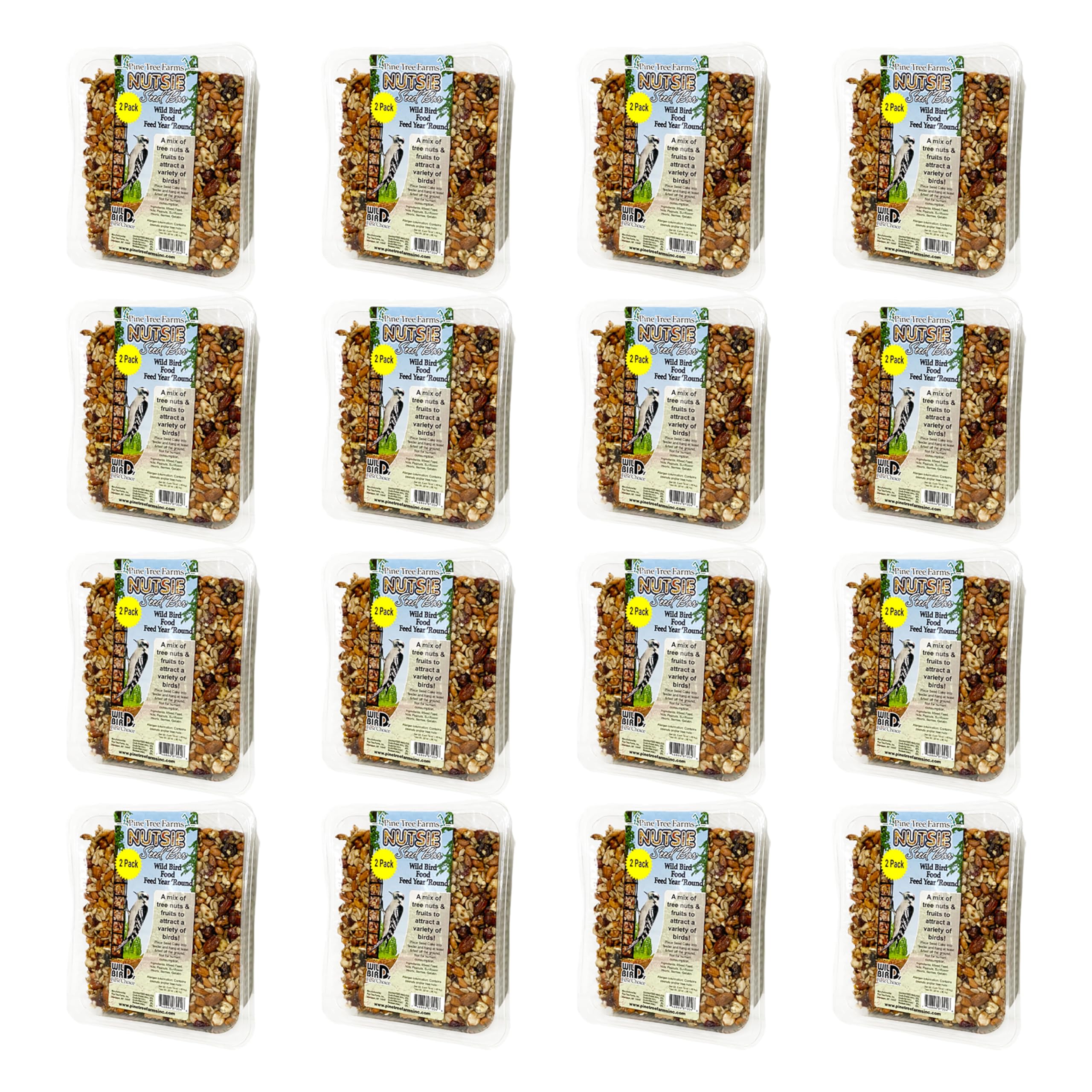 Pine Tree Farms Nutsie Seed Bars, 16 oz., Pack of 16