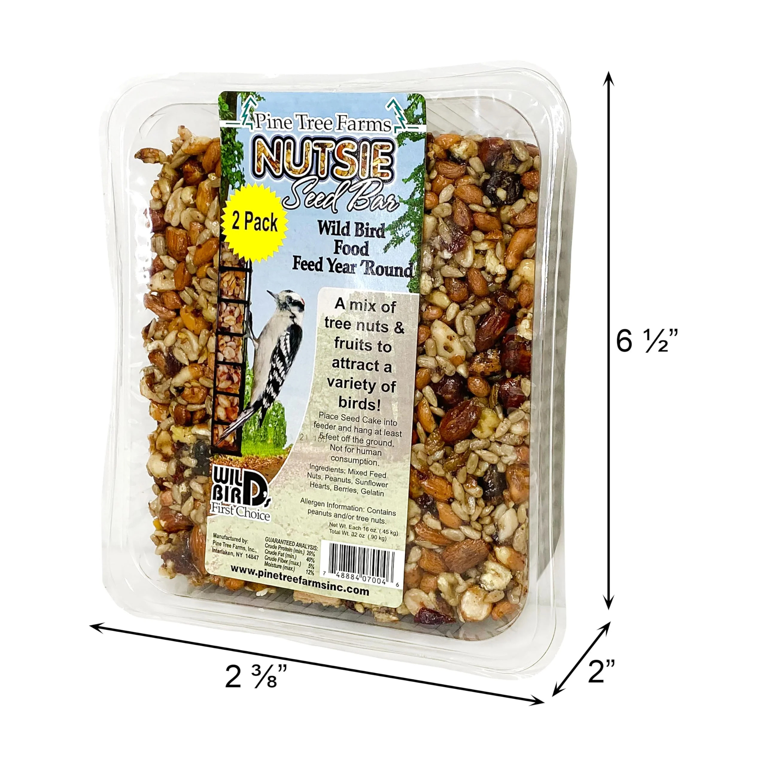 Pine Tree Farms Nutsie Seed Bars, 16 oz., Pack of 16 - Image 3