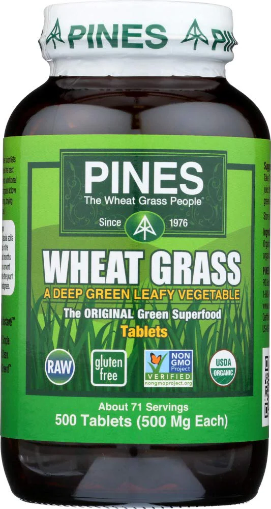 Pines International Pines Wheat Grass -- 500 mg - 500 Tablets