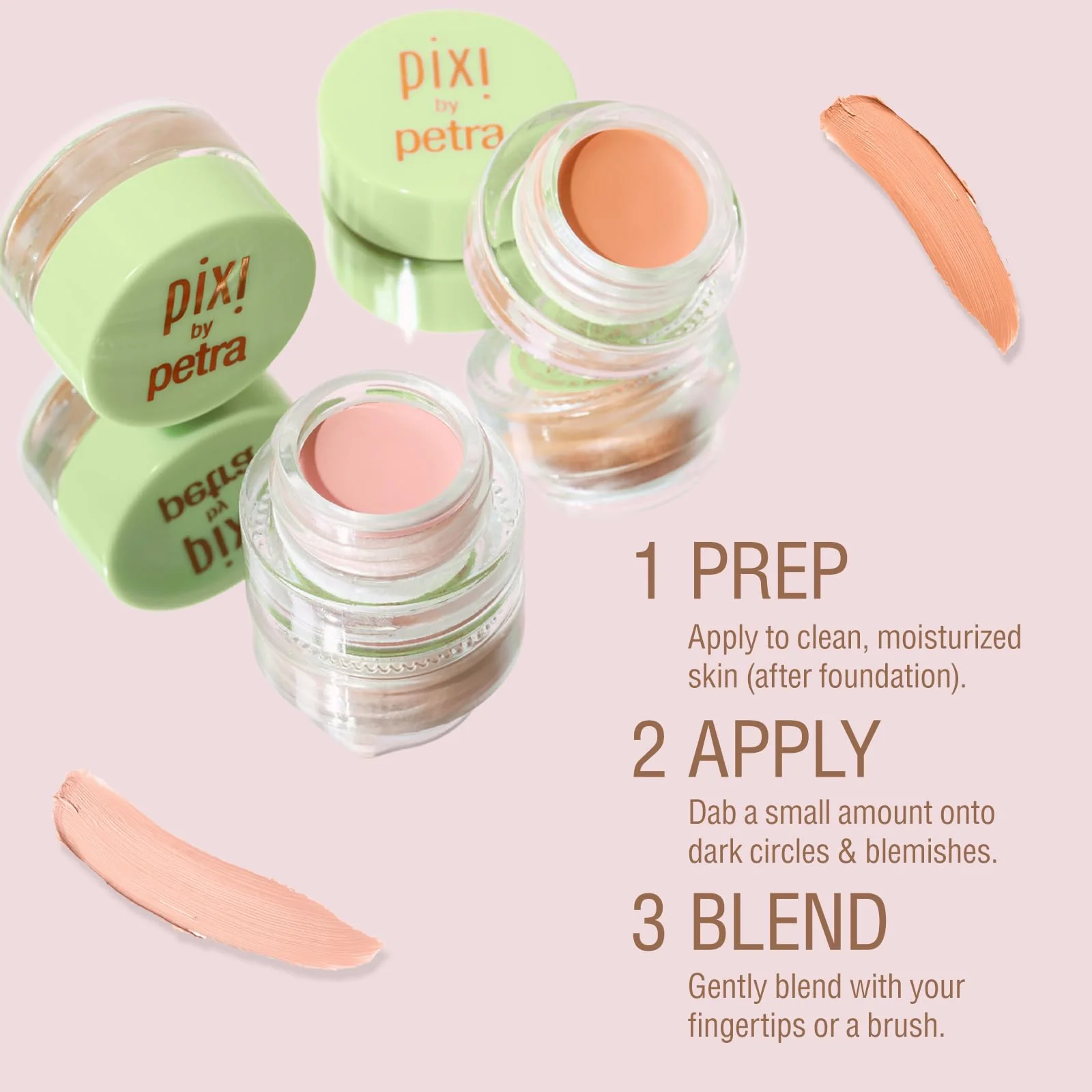 Pixi Beauty Correction Concentrate - Brightening Peach, Under Eye Colour Corrector, Illuminating Concealer, 0.1 Fl Oz - Image 7