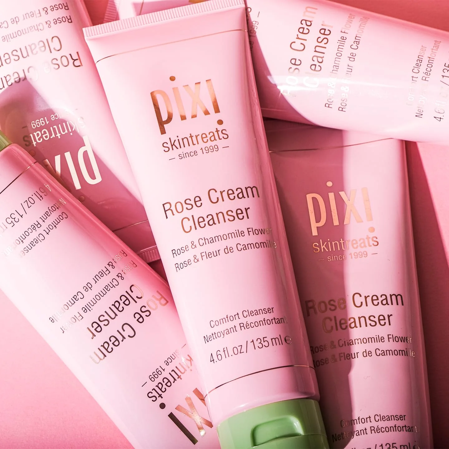 Pixi Beauty Rose Cream Cleanser 135ml | Mineral Rich Soothing and Gentle Cleanser | Rose Flower Oil Moisturizes | Suitable For Sensitive Skin | 4.57 Fl Oz - Image 2