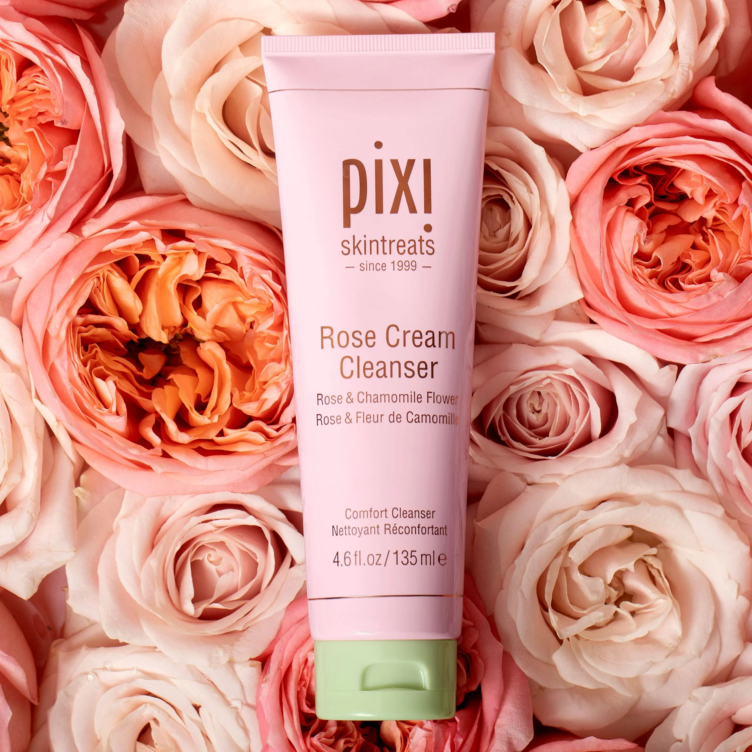 Pixi Beauty Rose Cream Cleanser 135ml | Mineral Rich Soothing and Gentle Cleanser | Rose Flower Oil Moisturizes | Suitable For Sensitive Skin | 4.57 Fl Oz - Image 7