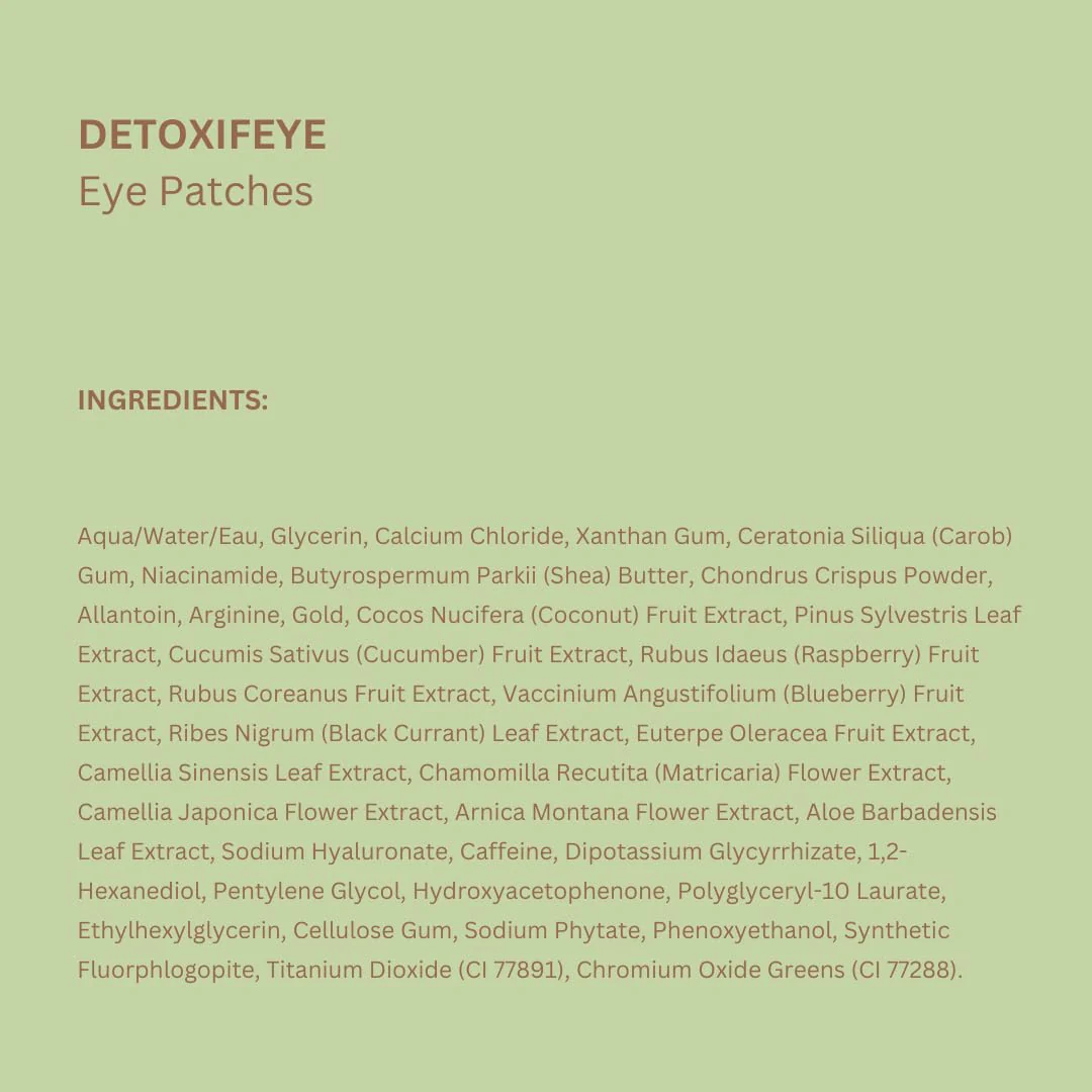 Pixi DetoxifEYE Depuffing Hydrogel Under-Eye Patches, Cucumber, Hyaluronic Acid & Caffeine for Puffy Eyes and Dark Circles, Hydrate Eye Area, 30 Pairs, 60 Patches - Image 2