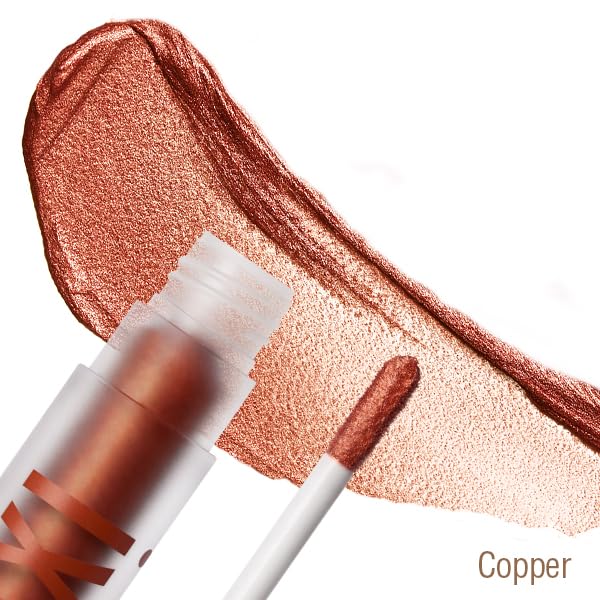 Pixi EyeLift Max Liquid EyeShadow | Long-Wearing, Crease-Free Color | Luminous & Soft-Focus Finish | With Avocado, Rosehip & Mango Seeds Extracts | Copper | 0.12 oz/3.4 g - Image 2