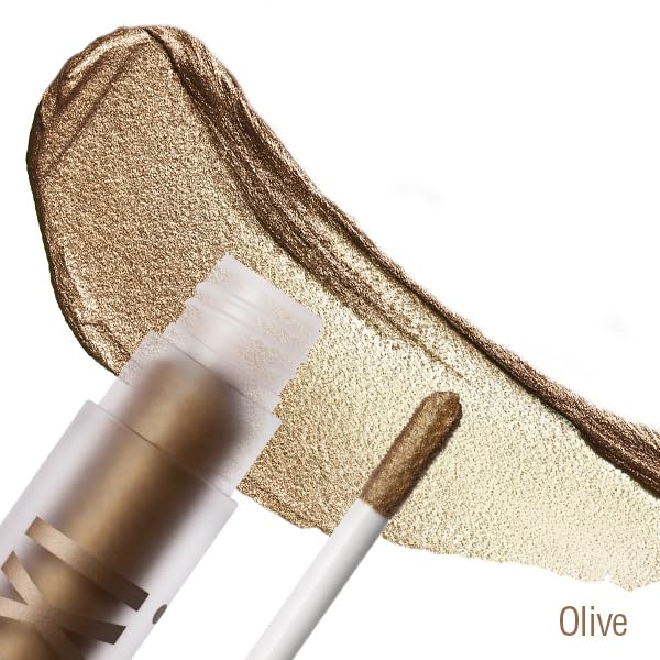 Pixi EyeLift Max Liquid EyeShadow | Long-Wearing, Crease-Free Color | Luminous & Soft-Focus Finish | With Avocado, Rosehip & Mango Seeds Extracts | Olive | 0.12 oz/3.4 g - Image 2