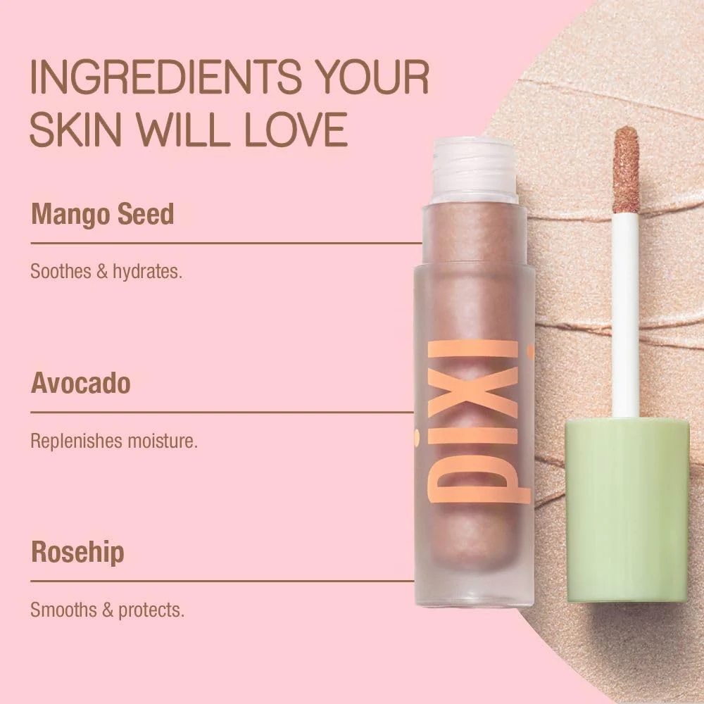 Pixi EyeLift Max Liquid EyeShadow | Long-Wearing, Crease-Free Color | Luminous & Soft-Focus Finish | With Avocado, Rosehip & Mango Seeds Extracts | Sunset | 0.12 oz/3.4 g - Image 6