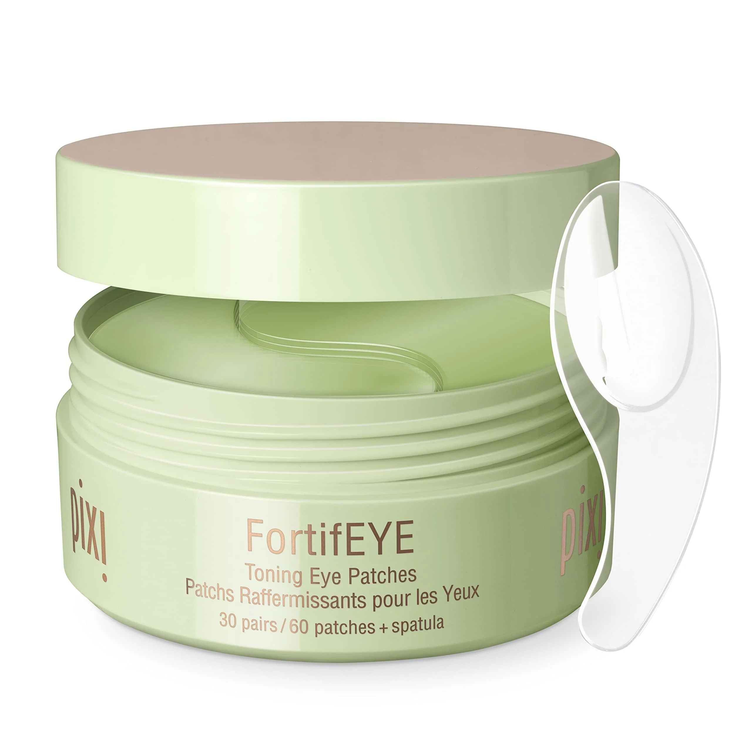 Pixi FortifEYE Firming Hydrogel Under Eye Patches for Puffy Eyes | Vegan Collagen Eye Patches to Energize, Soften Fine Lines, & Tone Eye Area | 30 Pairs / 60 Patches