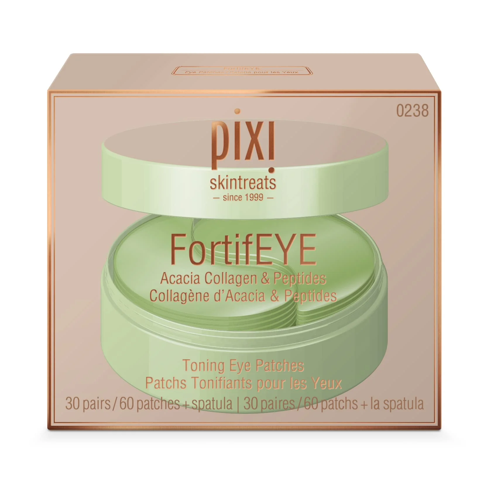Pixi FortifEYE Firming Hydrogel Under Eye Patches for Puffy Eyes | Vegan Collagen Eye Patches to Energize, Soften Fine Lines, & Tone Eye Area | 30 Pairs / 60 Patches - Image 2