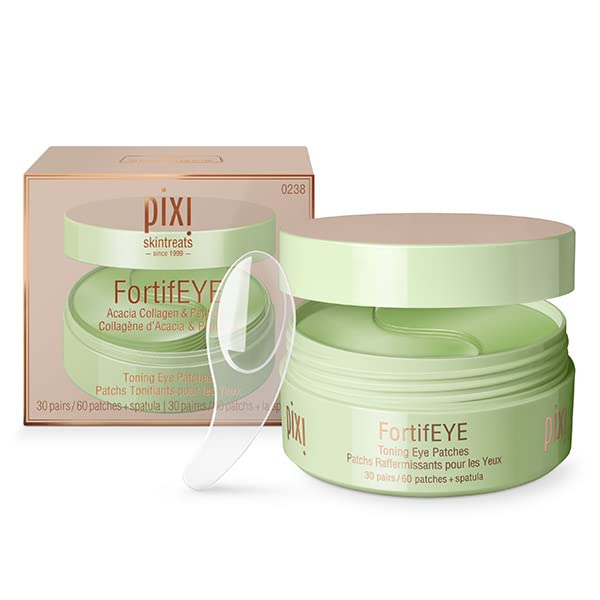 Pixi FortifEYE Firming Hydrogel Under Eye Patches for Puffy Eyes | Vegan Collagen Eye Patches to Energize, Soften Fine Lines, & Tone Eye Area | 30 Pairs / 60 Patches - Image 3