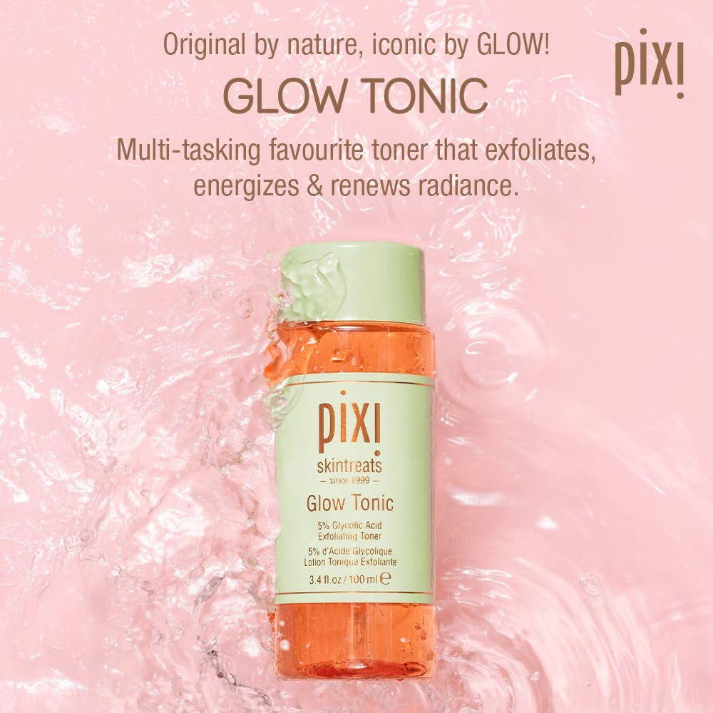 Pixi Glow Tonic Balancing Face Toner Glycolic Acid for Radiant Skin and Daily Brightening (8.5 fl oz / 250 ml) - Image 9