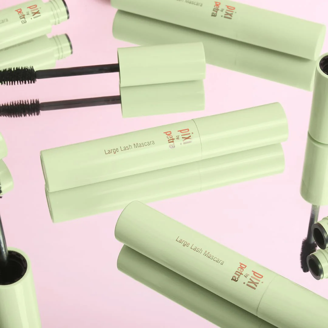 Pixi Large Lash Mascara | Extreme Volume Mascara with Vitamin E, Panthenol & Bamboo | False Lash Effect | Smudge-Proof & Water-Resistant | Ophthalmologist Tested | No.1 Bold Black | 0.4 fl oz/ 12ml - Image 5