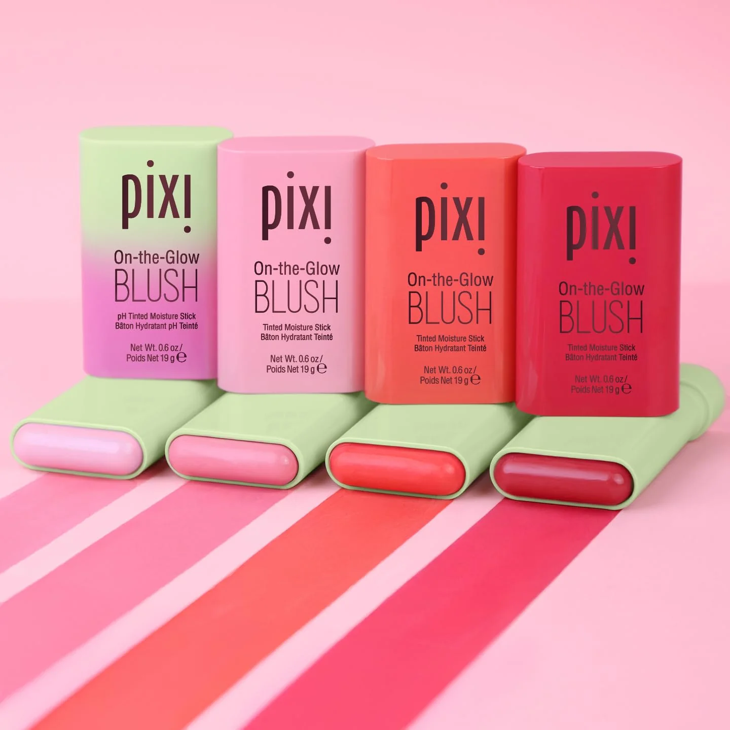Pixi On-the-Glow Blush - CheekTone, pH Reactive Hydrating Tinted Moisture Blush Stick with Ginseng, Aloe Vera & Fruit Extracts, for Cheeks & Lips, 19g / 0.6oz, Paraben-Free - Image 2