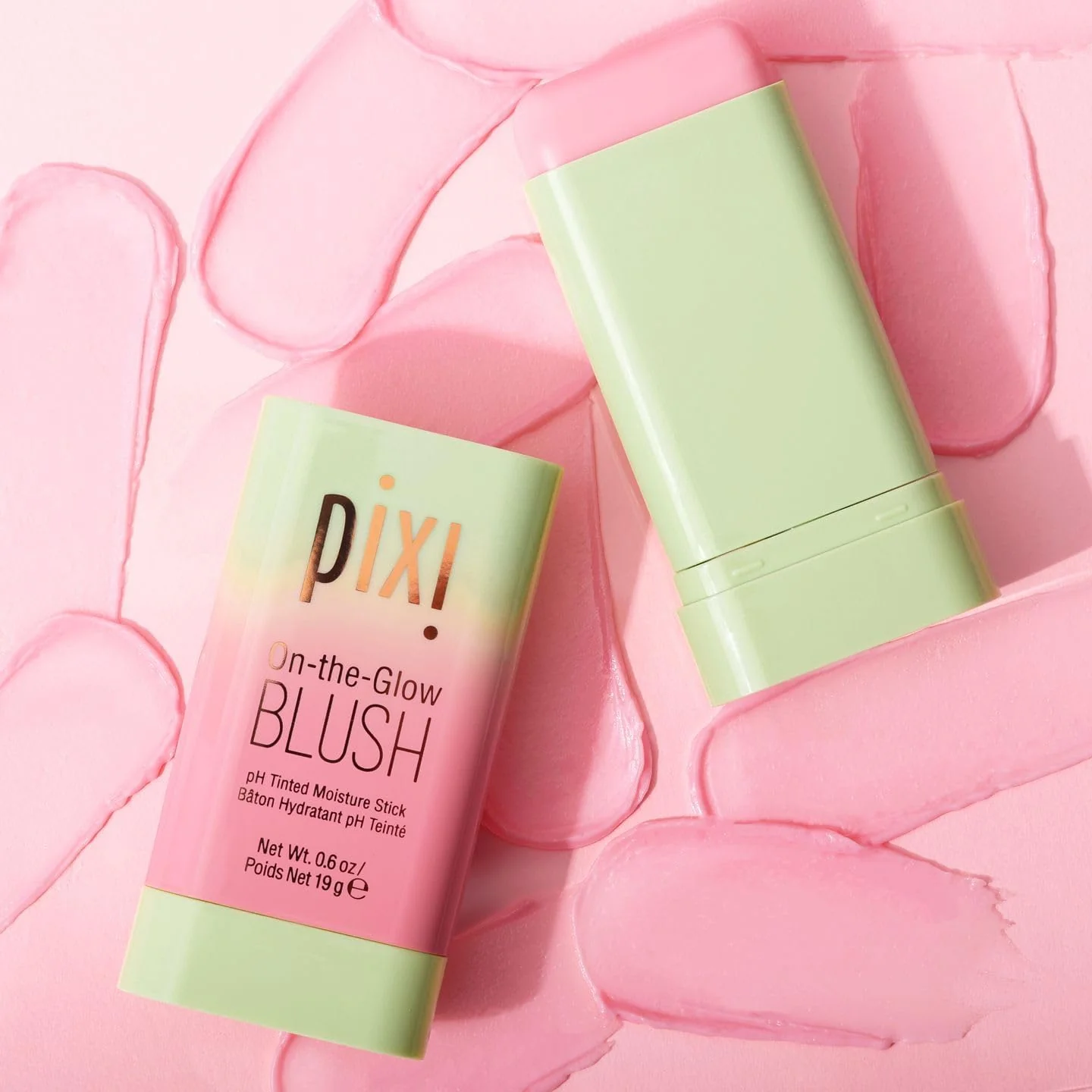 Pixi On-the-Glow Blush - CheekTone, pH Reactive Hydrating Tinted Moisture Blush Stick with Ginseng, Aloe Vera & Fruit Extracts, for Cheeks & Lips, 19g / 0.6oz, Paraben-Free - Image 5