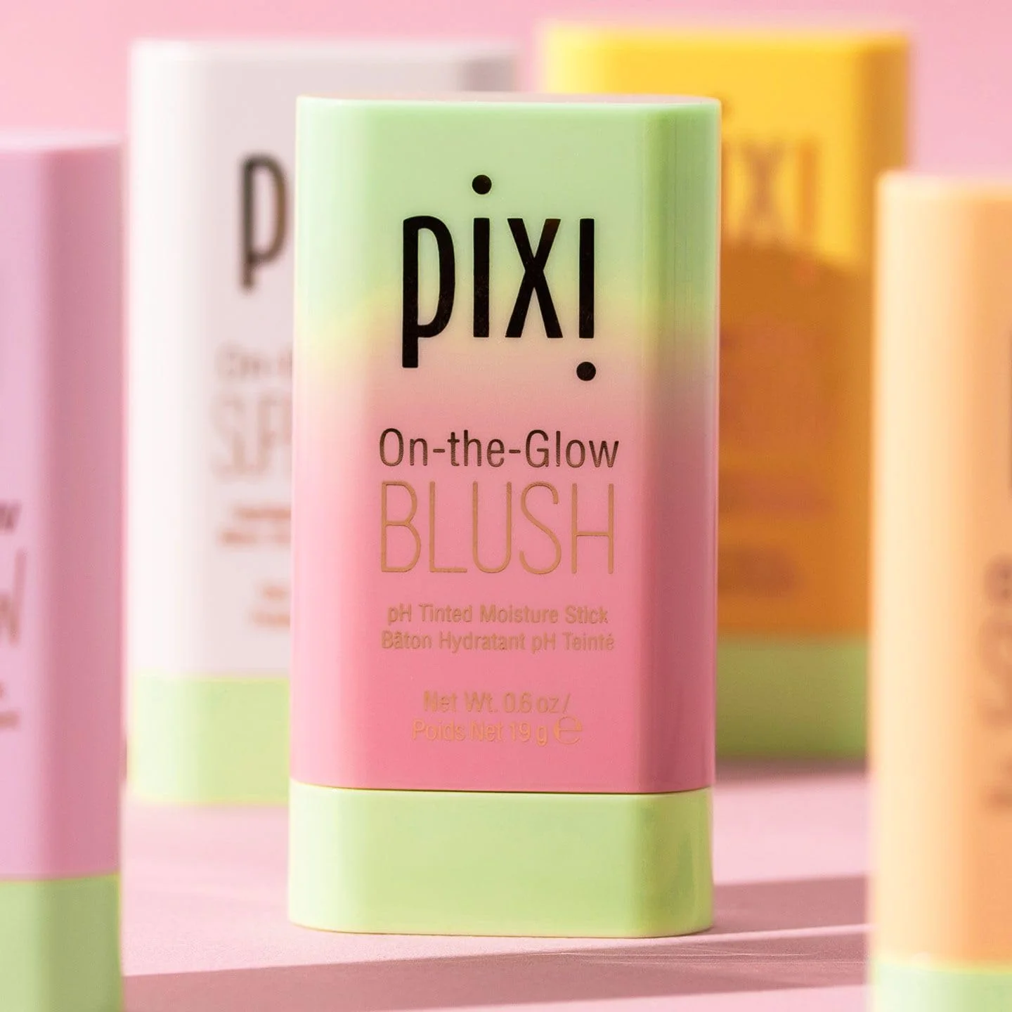 Pixi On-the-Glow Blush - CheekTone, pH Reactive Hydrating Tinted Moisture Blush Stick with Ginseng, Aloe Vera & Fruit Extracts, for Cheeks & Lips, 19g / 0.6oz, Paraben-Free - Image 7