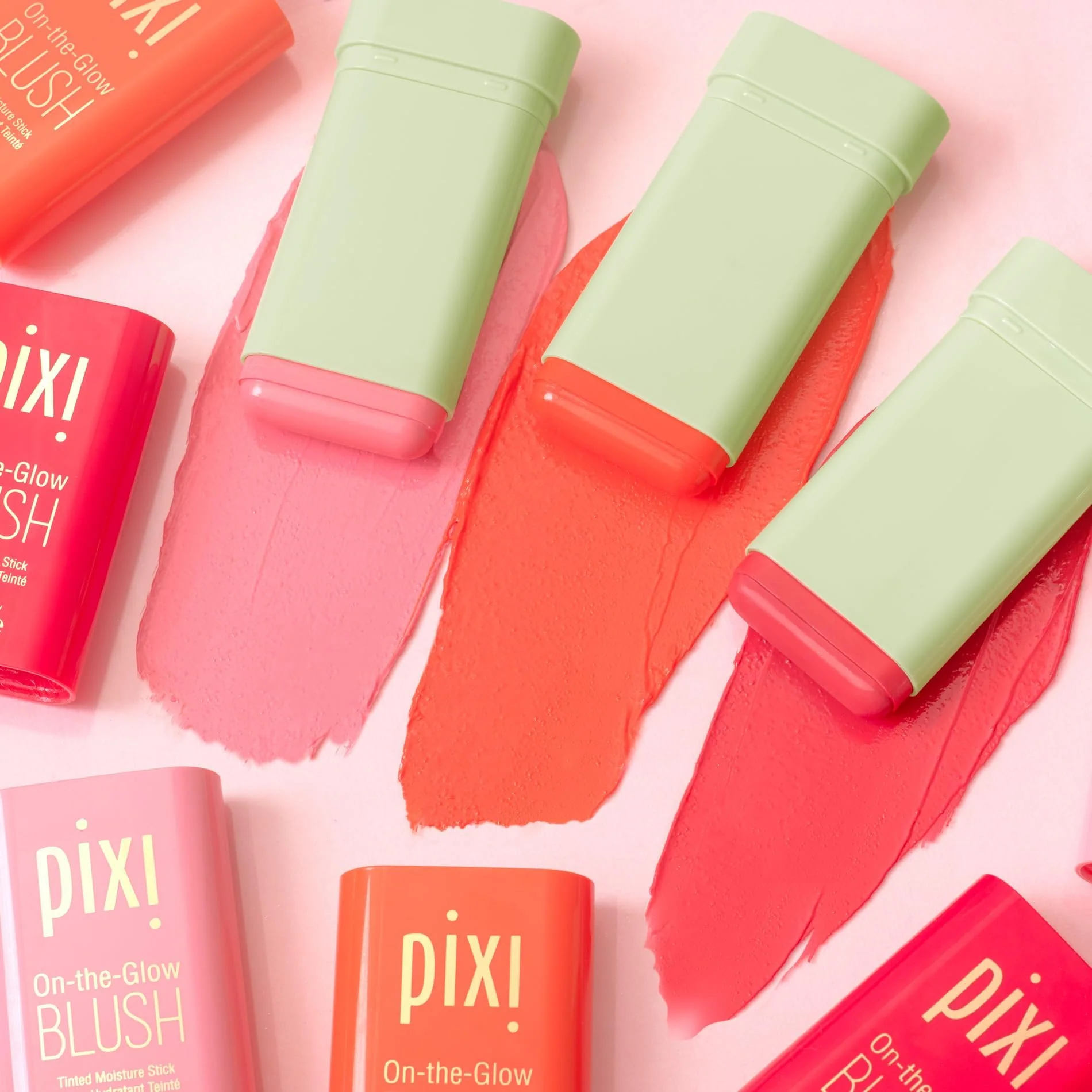 Pixi On-the-Glow Blush - Fleur, Hydrating Tinted Moisture Blush Stick with Ginseng, Aloe Vera & Fruit Extracts, For Cheeks & Lips, 19g / 0.6oz, Paraben-Free - Image 4