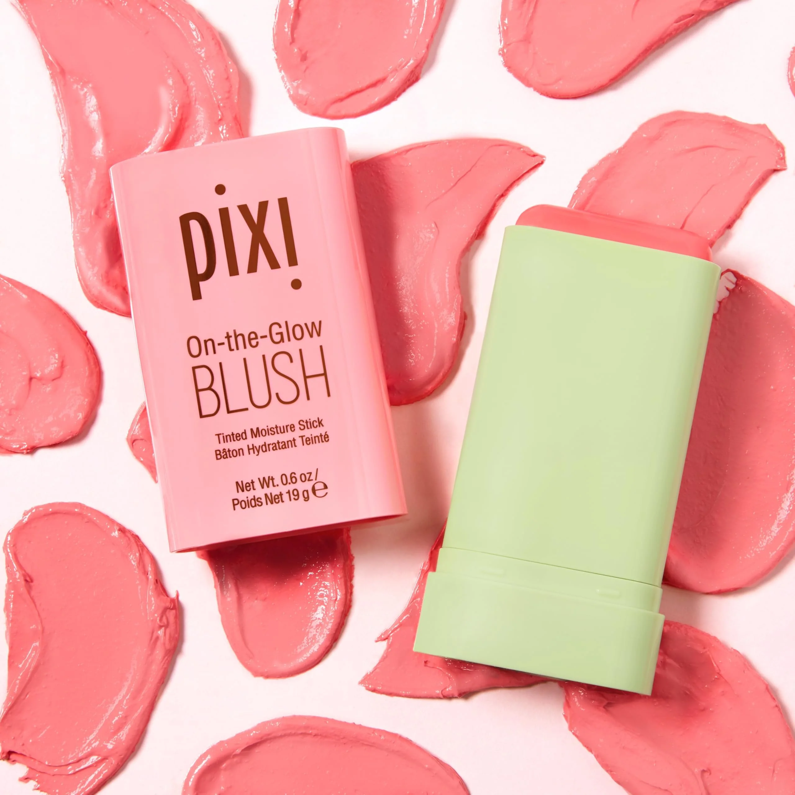 Pixi On-the-Glow Blush - Fleur, Hydrating Tinted Moisture Blush Stick with Ginseng, Aloe Vera & Fruit Extracts, For Cheeks & Lips, 19g / 0.6oz, Paraben-Free - Image 7