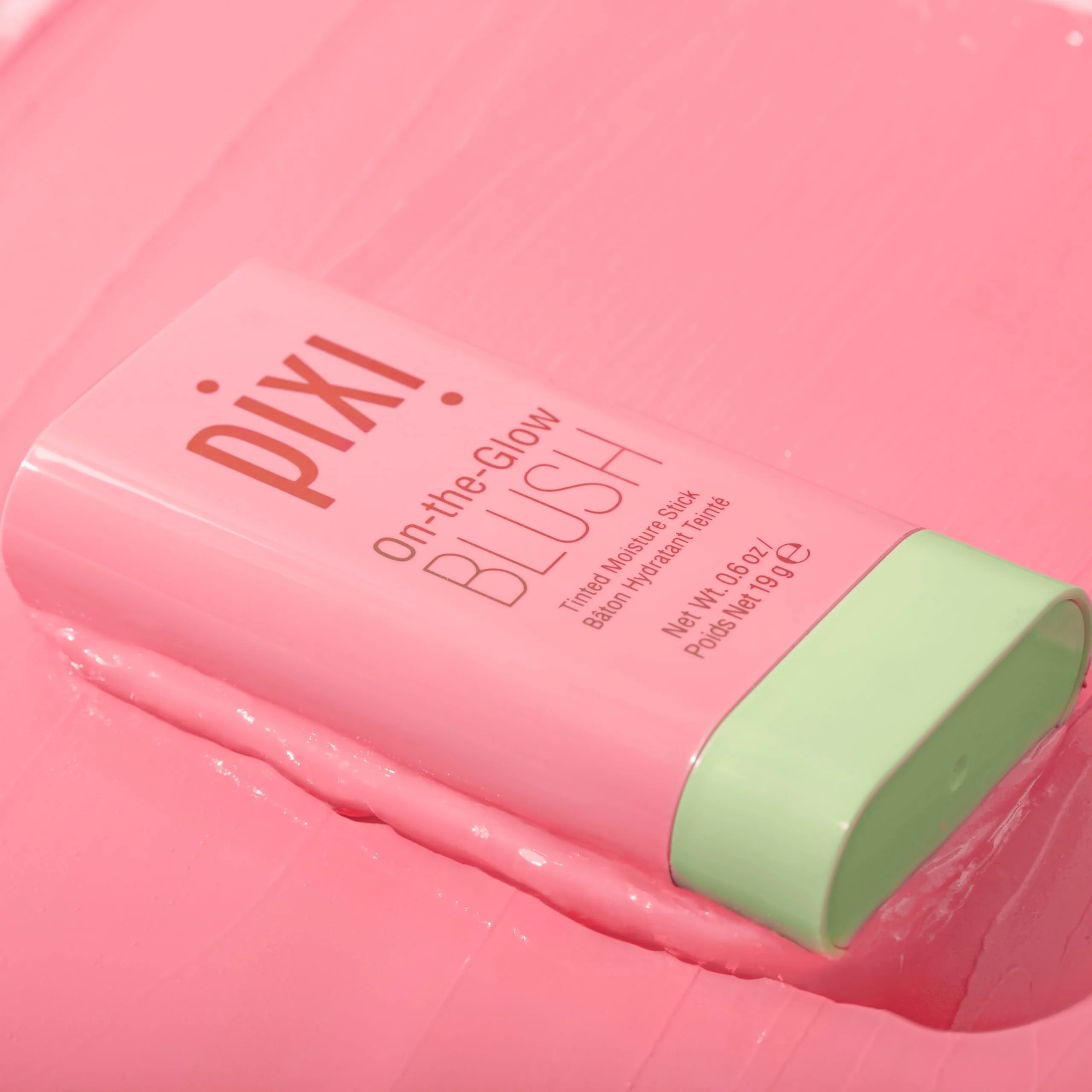 Pixi On-the-Glow Blush - Fleur, Hydrating Tinted Moisture Blush Stick with Ginseng, Aloe Vera & Fruit Extracts, For Cheeks & Lips, 19g / 0.6oz, Paraben-Free - Image 9