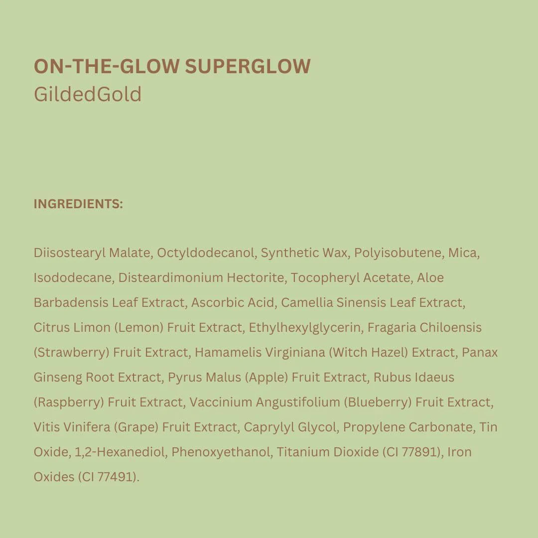 Pixi On-the-Glow SuperGlow | Shade GildedGold | Hydrating Highlighter Stick with Ginseng, Aloe Vera & Fruit Extracts | For Cheeks & Brow Bones | 19g / 0.6oz | Paraben-Free Luminous Natural Highlight - Image 2
