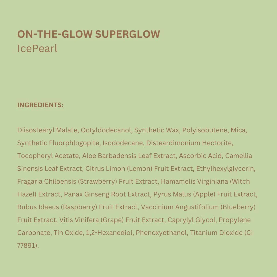 Pixi On-the-Glow SuperGlow | Shade IcePearl | Hydrating Highlighter Stick with Ginseng, Aloe Vera & Fruit Extracts | For Cheeks & Brow Bones | 19g / 0.6oz | Paraben-Free Luminous Natural Highlight - Image 2