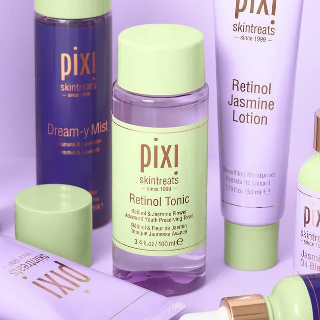 Pixi Retinol Tonic to-Go, Smoothing & Firming Toning, Enhanced with Peptides to Boost Collagen Production, Alcohol-Free Daily Rejuvenating Toner On The Go, 60 Pads - Image 3