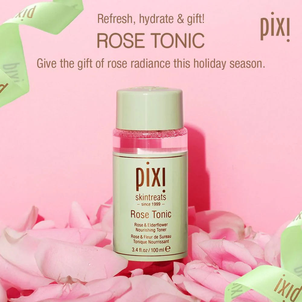Pixi Rose Tonic Rose Hydrosol Toner Hydrates Skin, Minimize Redness, Rehydrates and Replenishes, 100mL/ 3.4 fl oz - Image 9