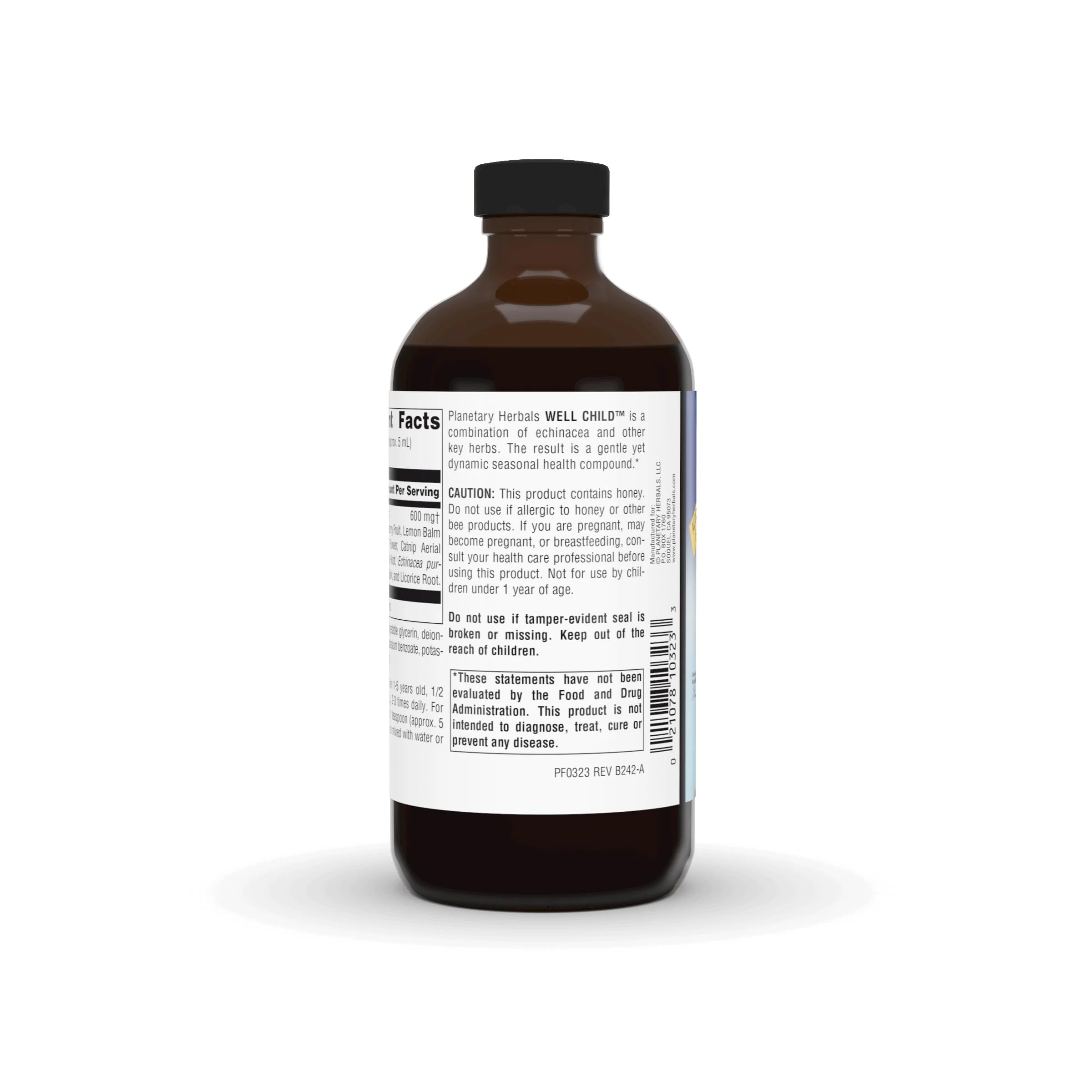Planetary Formulas Well Child, Echinacea-Elderberry Syrup, 8 fl oz (236.56 ml) - Image 3