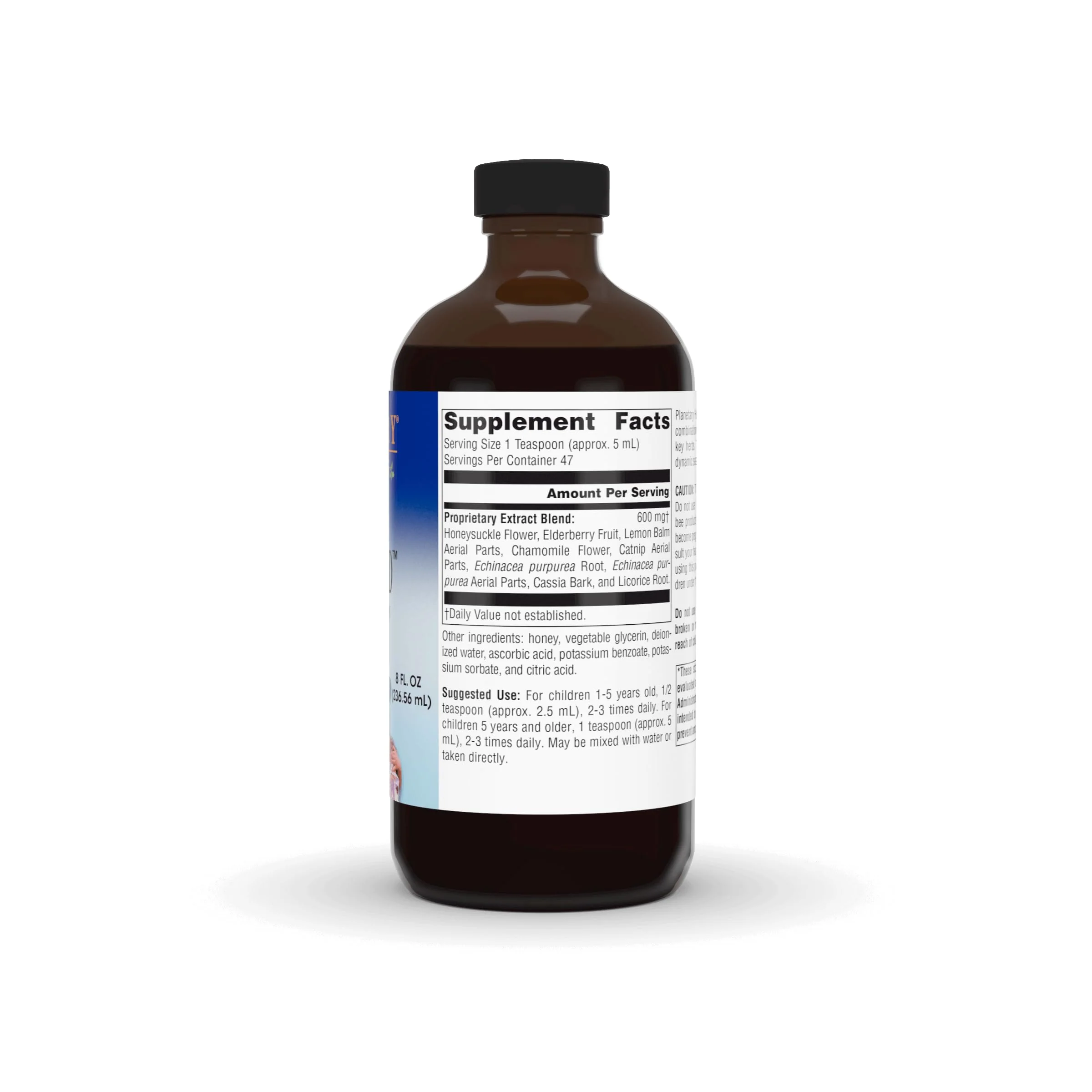 Planetary Formulas Well Child, Echinacea-Elderberry Syrup, 8 fl oz (236.56 ml) - Image 4