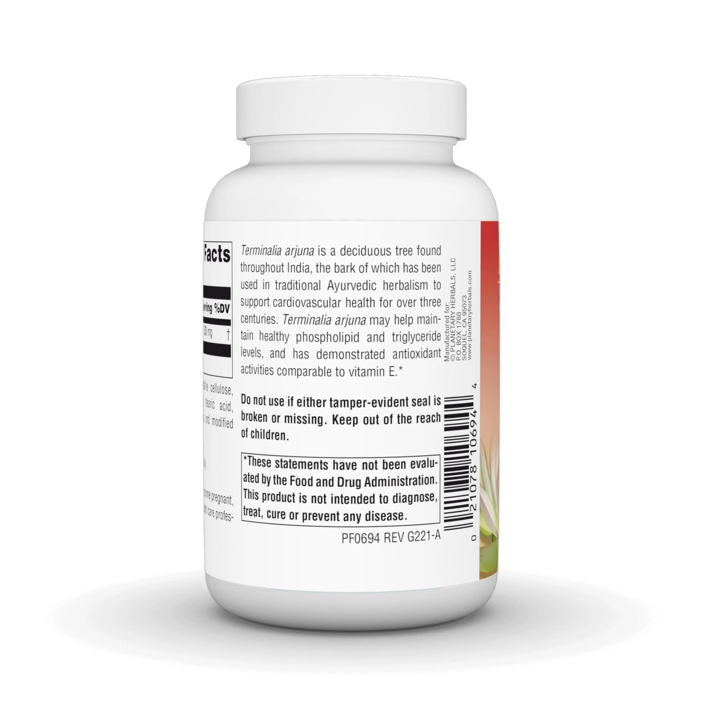 PLANETARY HERBALS Arjuna Full Spectrum Ayurvedic Nutritional Supplement, 550 Mg, 120 Count - Image 4