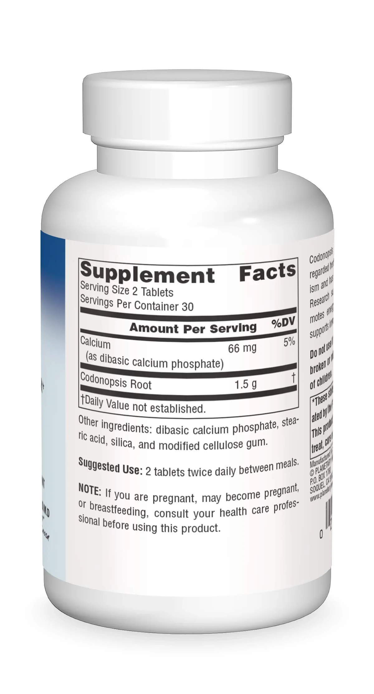 Planetary Herbals Codonopsis Tablets, 750 mg, 60 Count - Image 4
