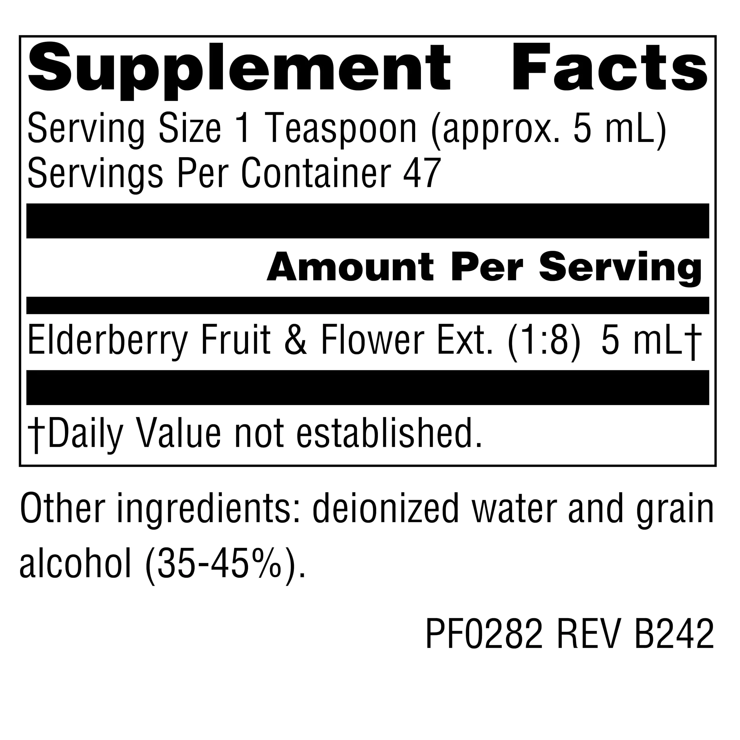 Planetary Herbals Elderberry Fluid Extract, Full Spectrum 5 ml Botanical Immune Support - 8 Fluid oz - Image 4