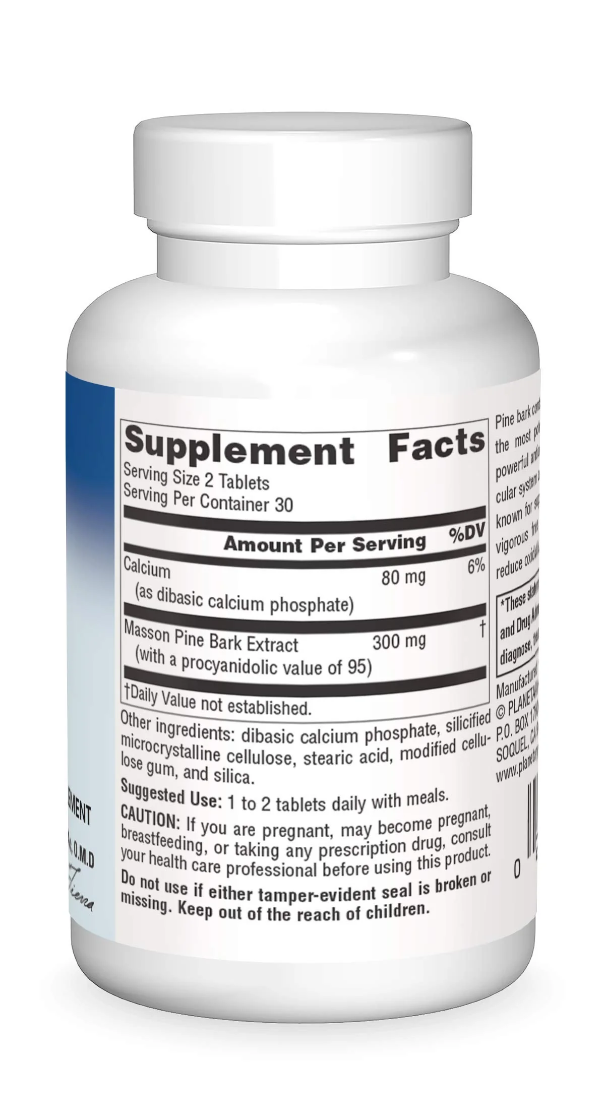 Planetary Herbals FS Pine Bark Extract Tablets, 150 mg, 60 Count - Image 4