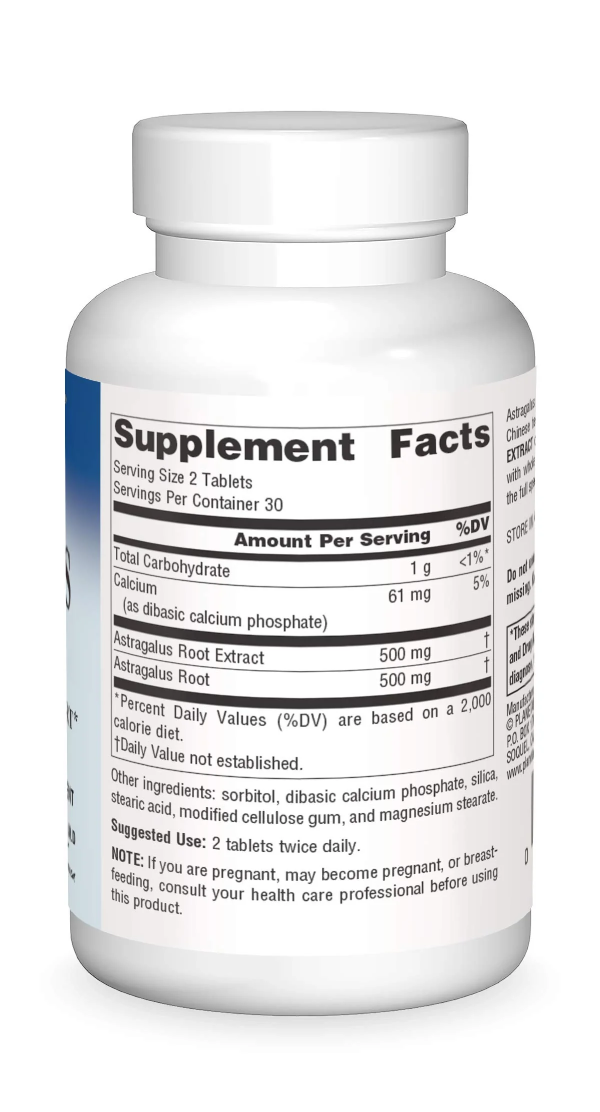 Planetary Herbals Full Spectrum Astragalus Extract Tablets, 60 Count - Image 3