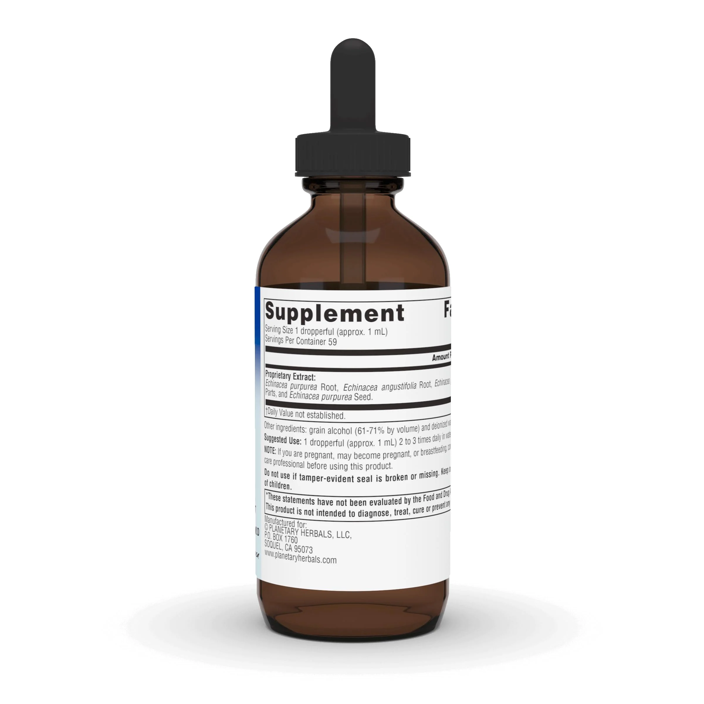 Planetary Herbals Full Spectrum Echinacea Liquid Extract Supplement - 2 Fluid Ounces - Image 5