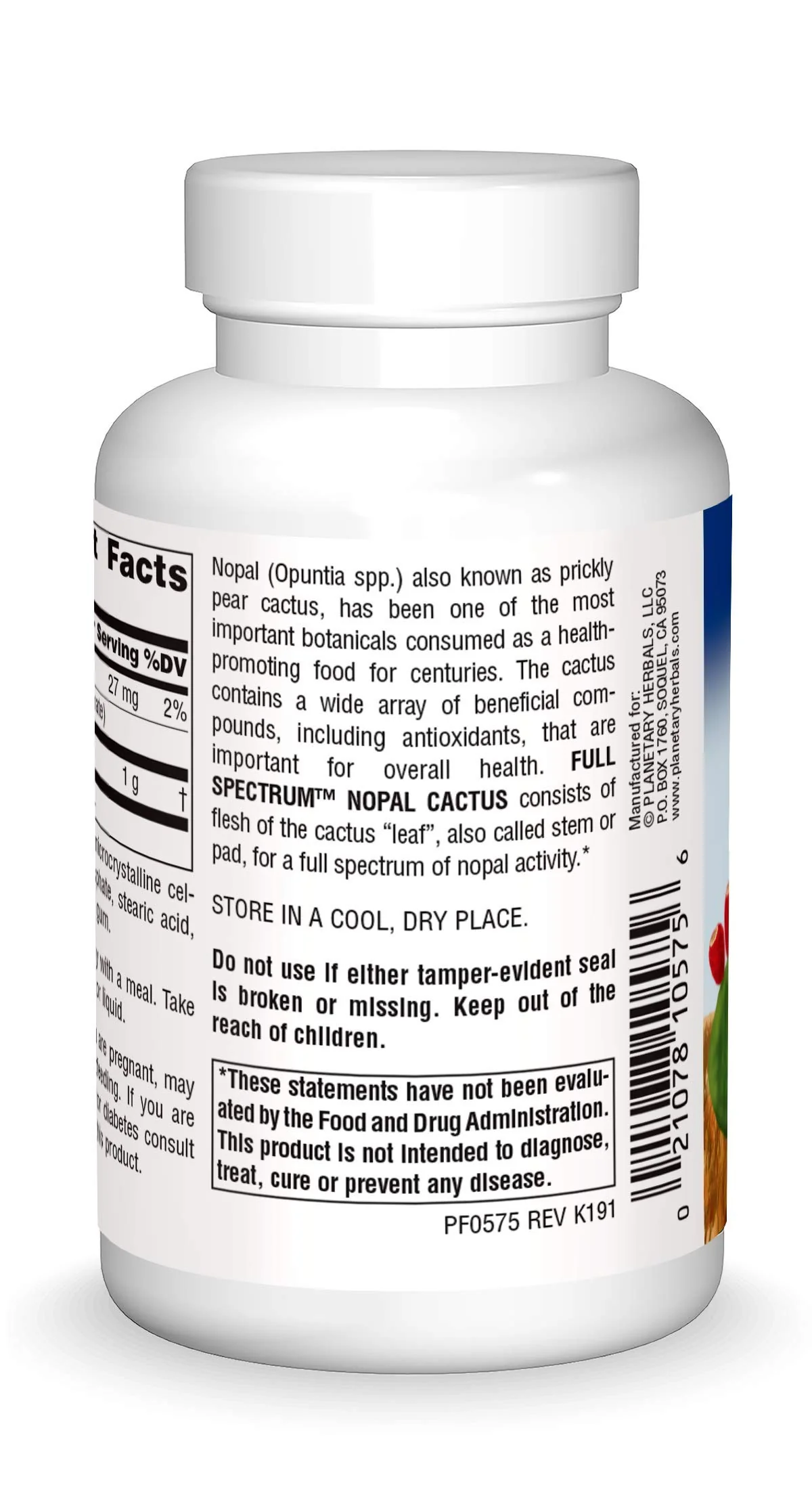 Planetary Herbals Full Spectrum Nopal Cactus 1000mg Prickly Pear Cactus Antioxidant - 100% Natural - 60 Tablets - Image 2