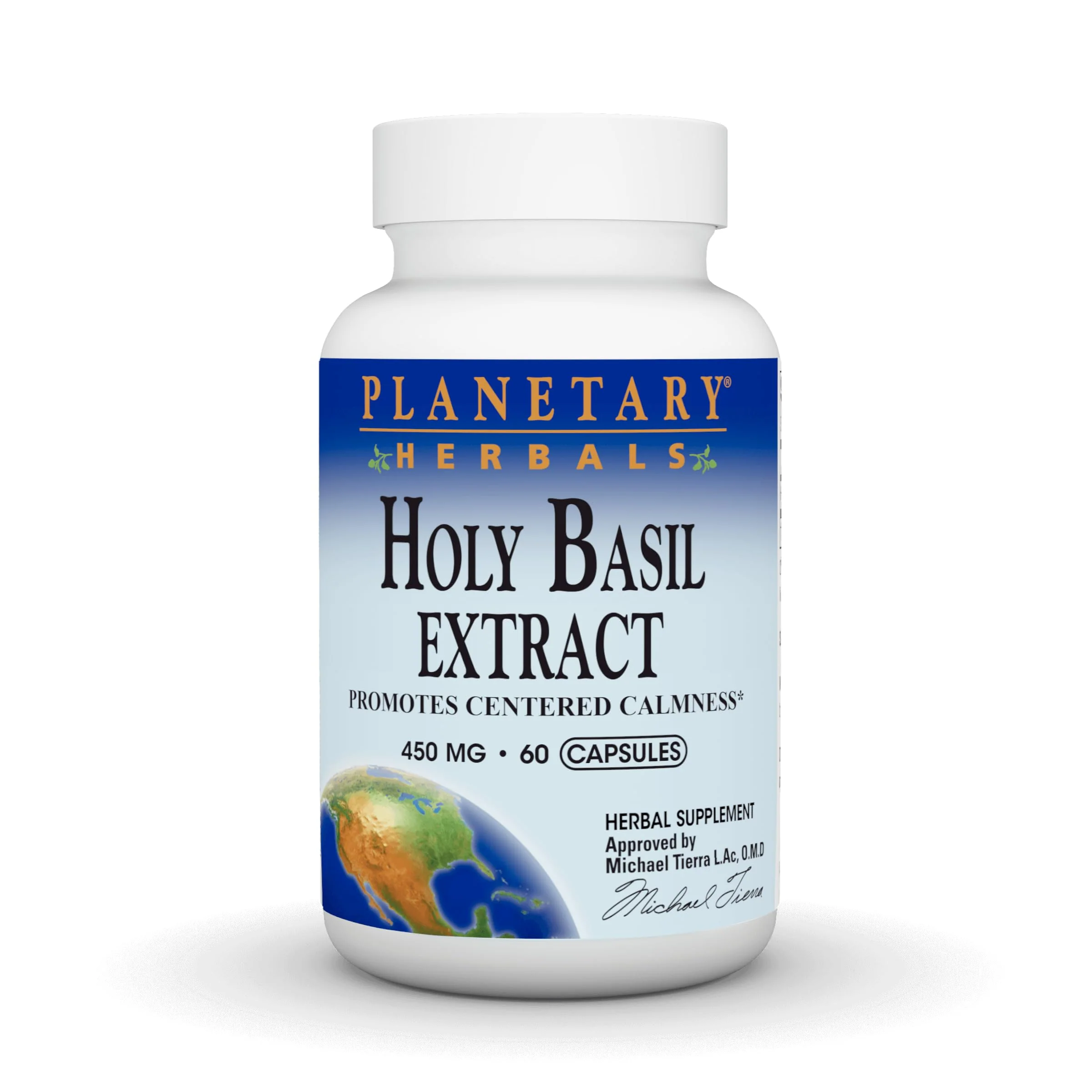 Planetary Herbals Holy Basil Capsules, 60 Count