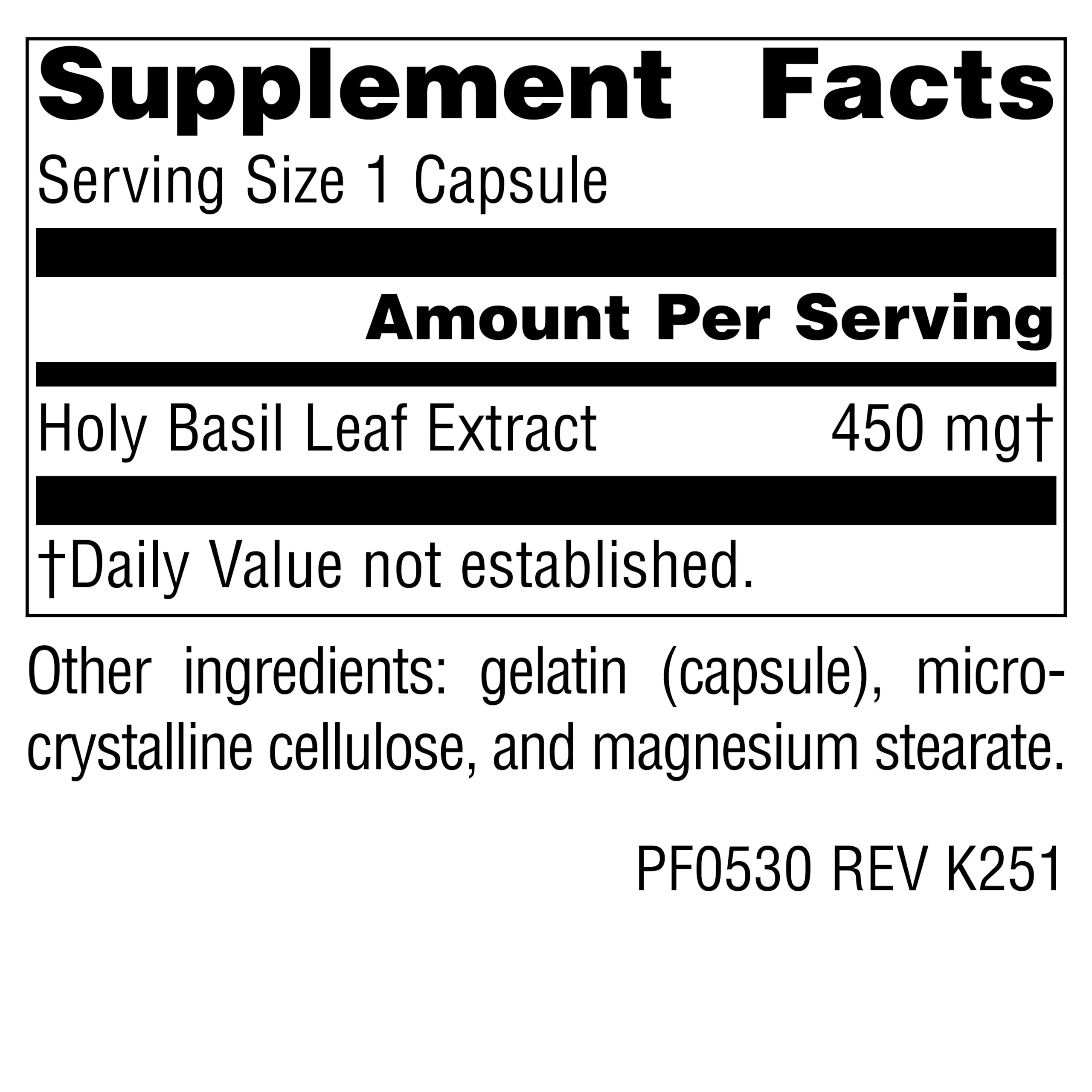 Planetary Herbals Holy Basil Capsules, 60 Count - Image 5
