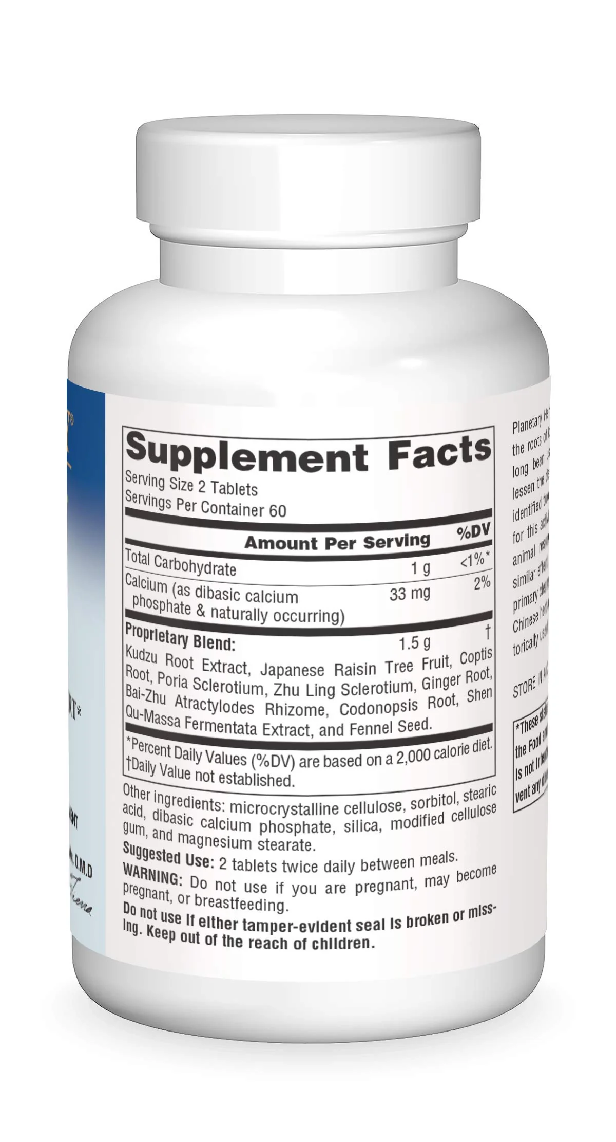 Planetary Herbals Kudzu Recovery 750 mg Anti-Alcohol and Liver Support - 120 Tablet - Image 4