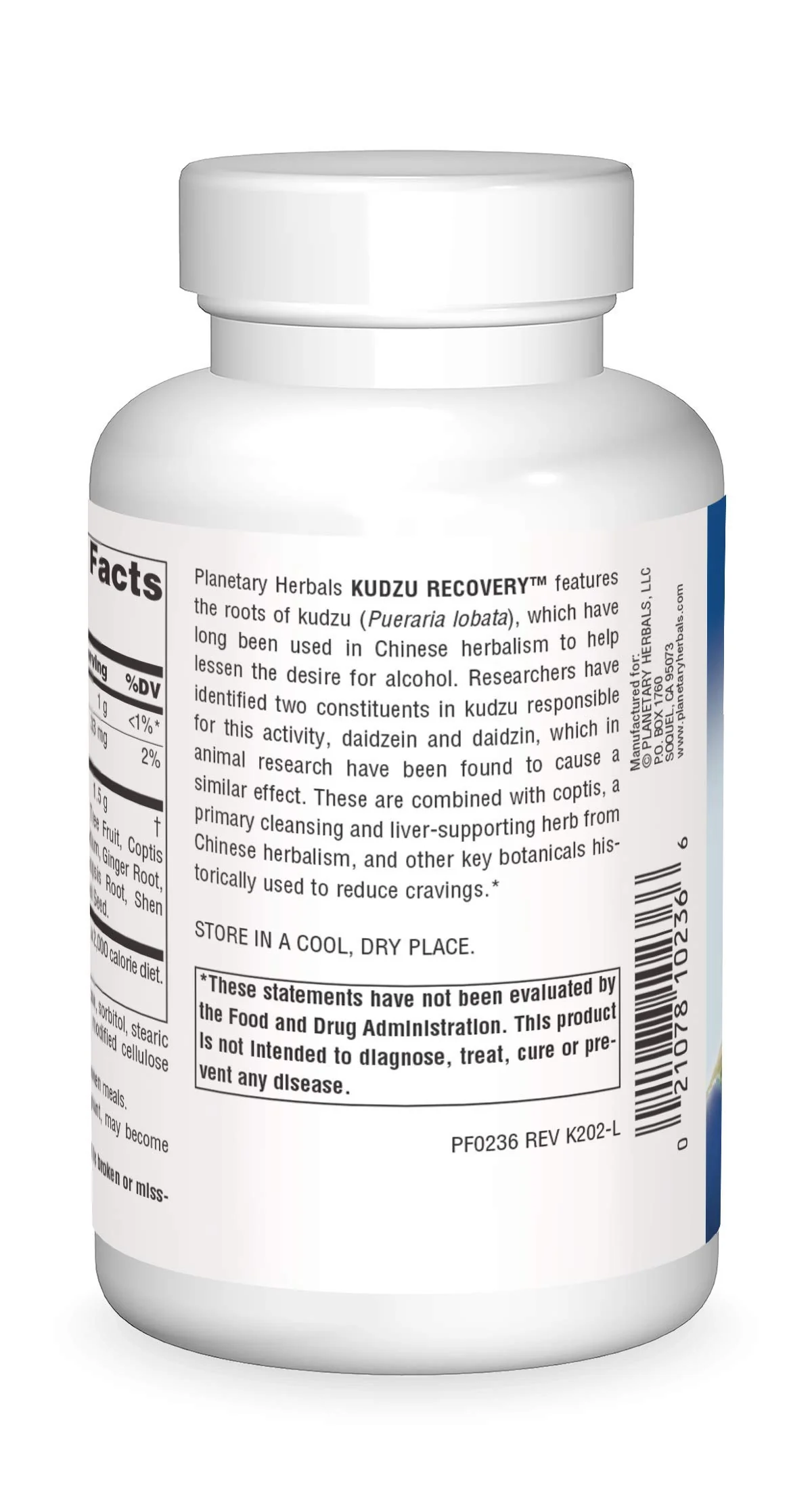 Planetary Herbals Kudzu Recovery 750 mg Anti-Alcohol and Liver Support - 120 Tablet - Image 5