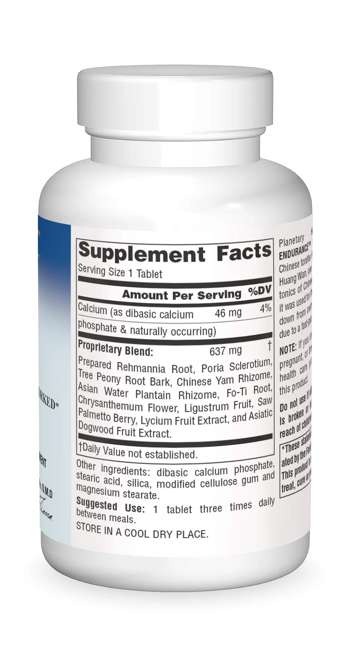 Planetary Herbals Rehmannia Endurance Tablets, 75 Count - Image 4