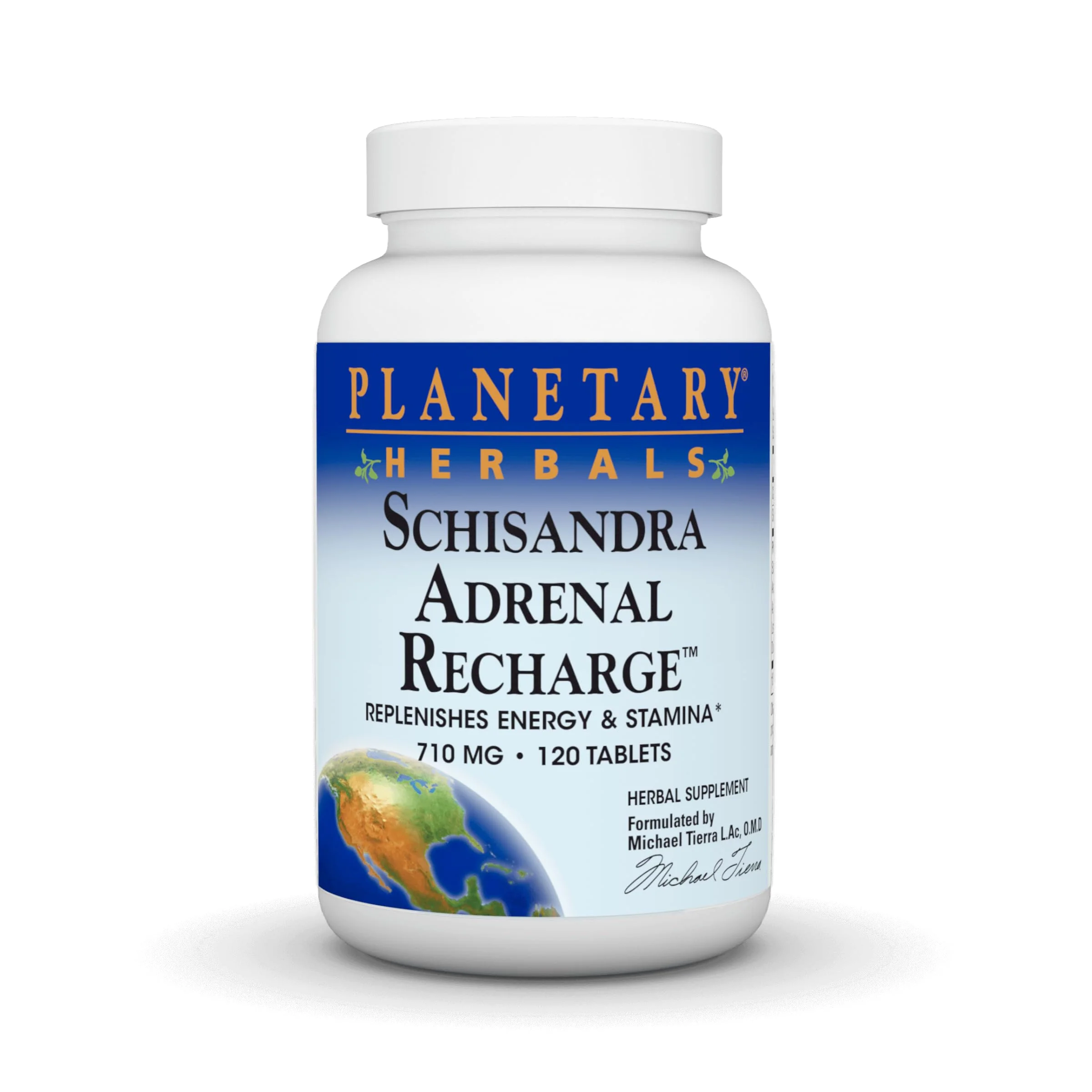 Planetary Herbals Schisandra Adrenal Complex 710mg With Yam Rhizome, Poria Sclerotium & More - 120 Tablets