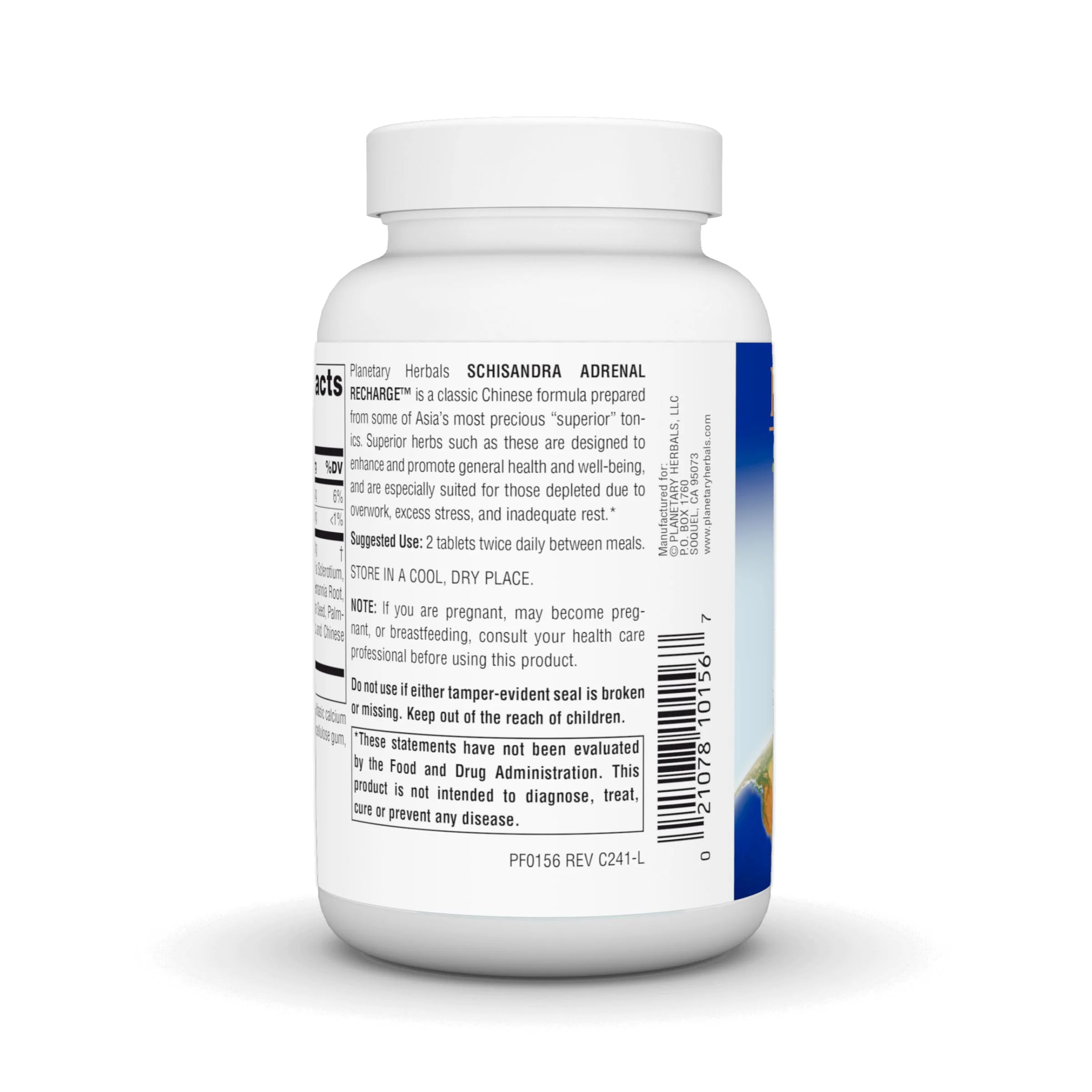 Planetary Herbals Schisandra Adrenal Complex 710mg With Yam Rhizome, Poria Sclerotium & More - 120 Tablets - Image 3